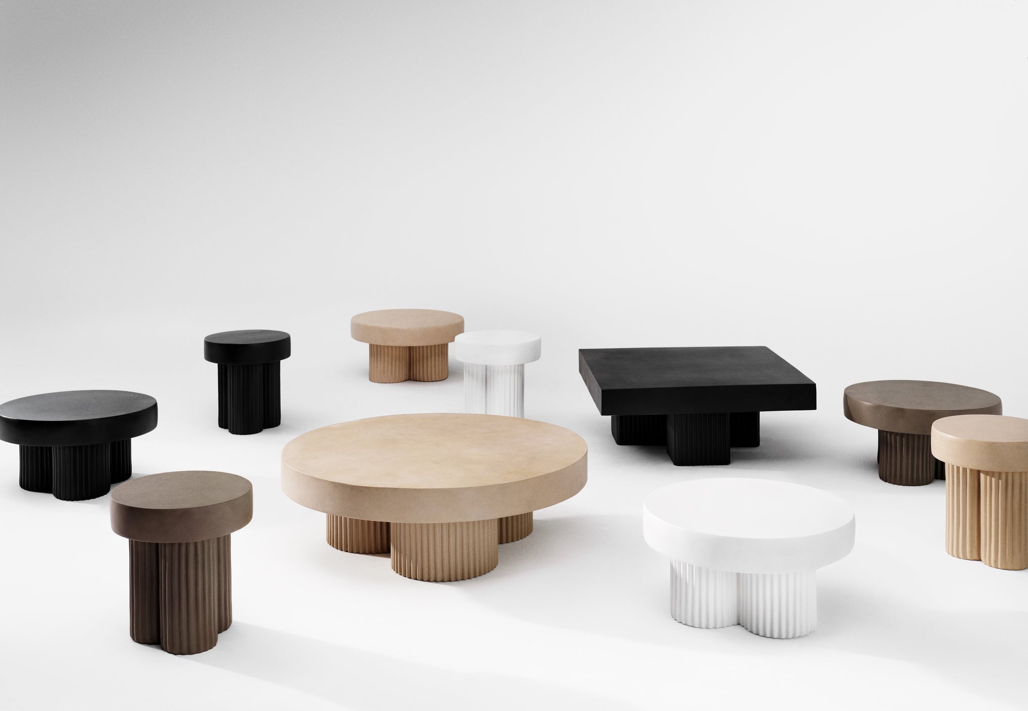 Couchtisch GEAR schwarzer Beton