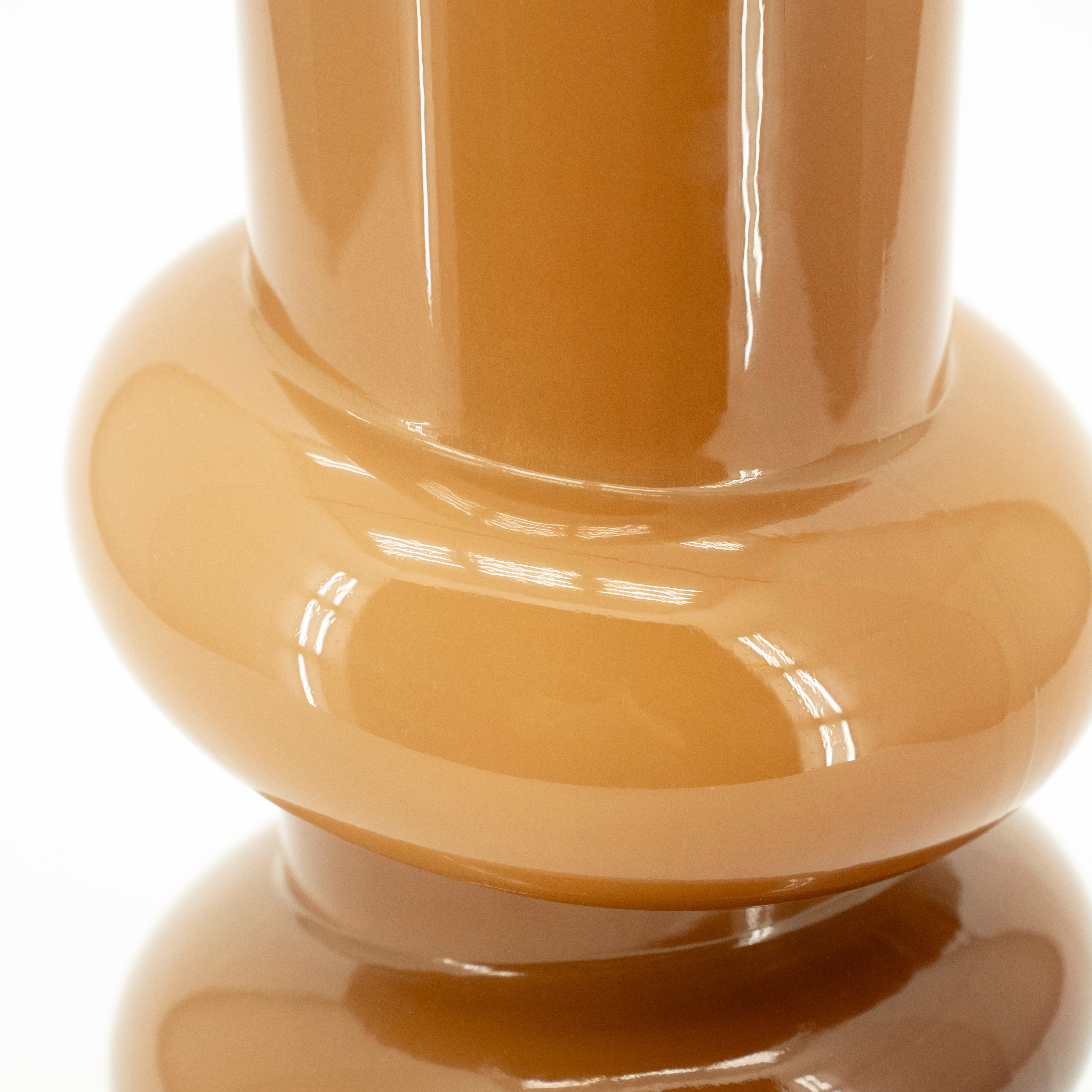 Glazen vaas CURBLE oranje