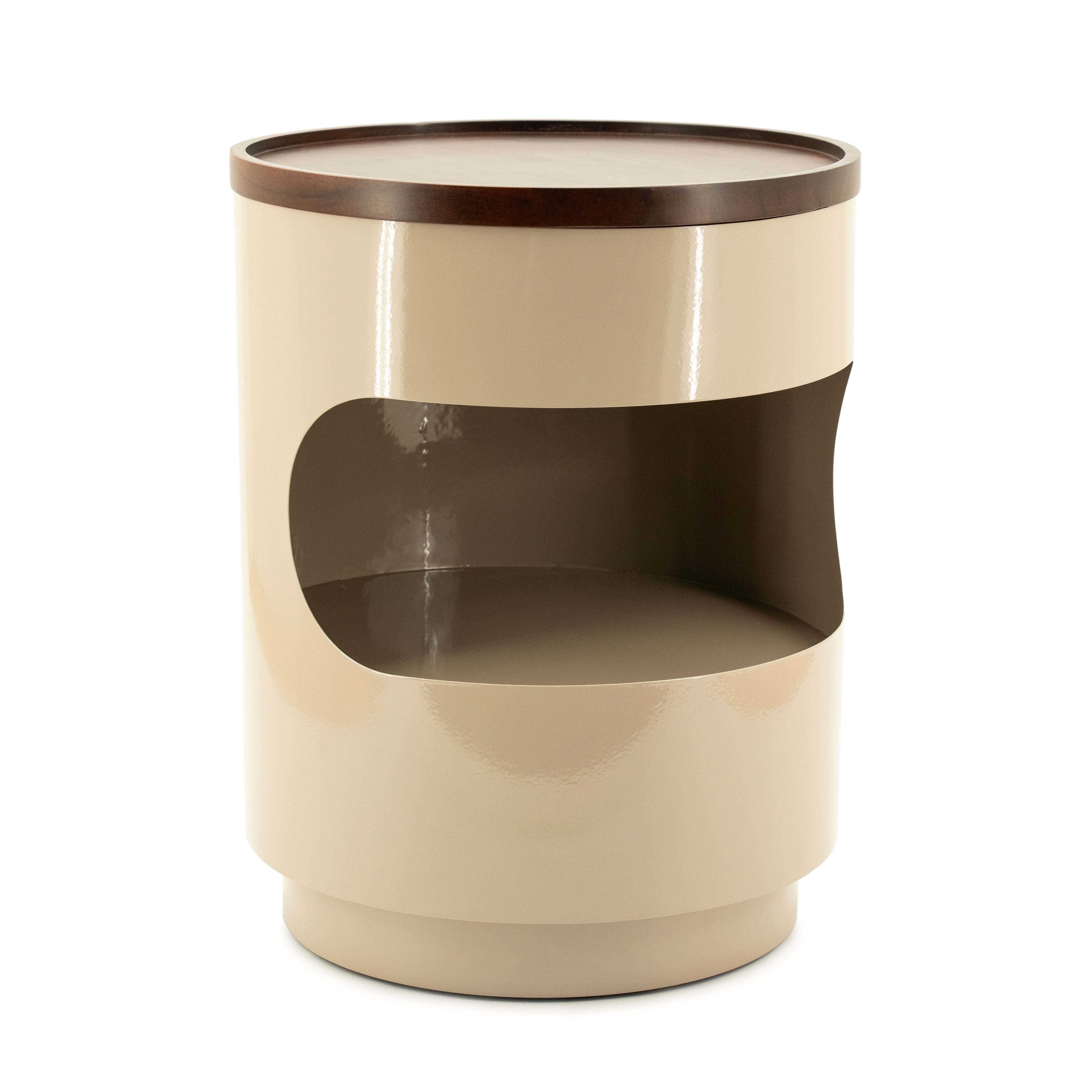 Beiger Beistelltisch TONDO