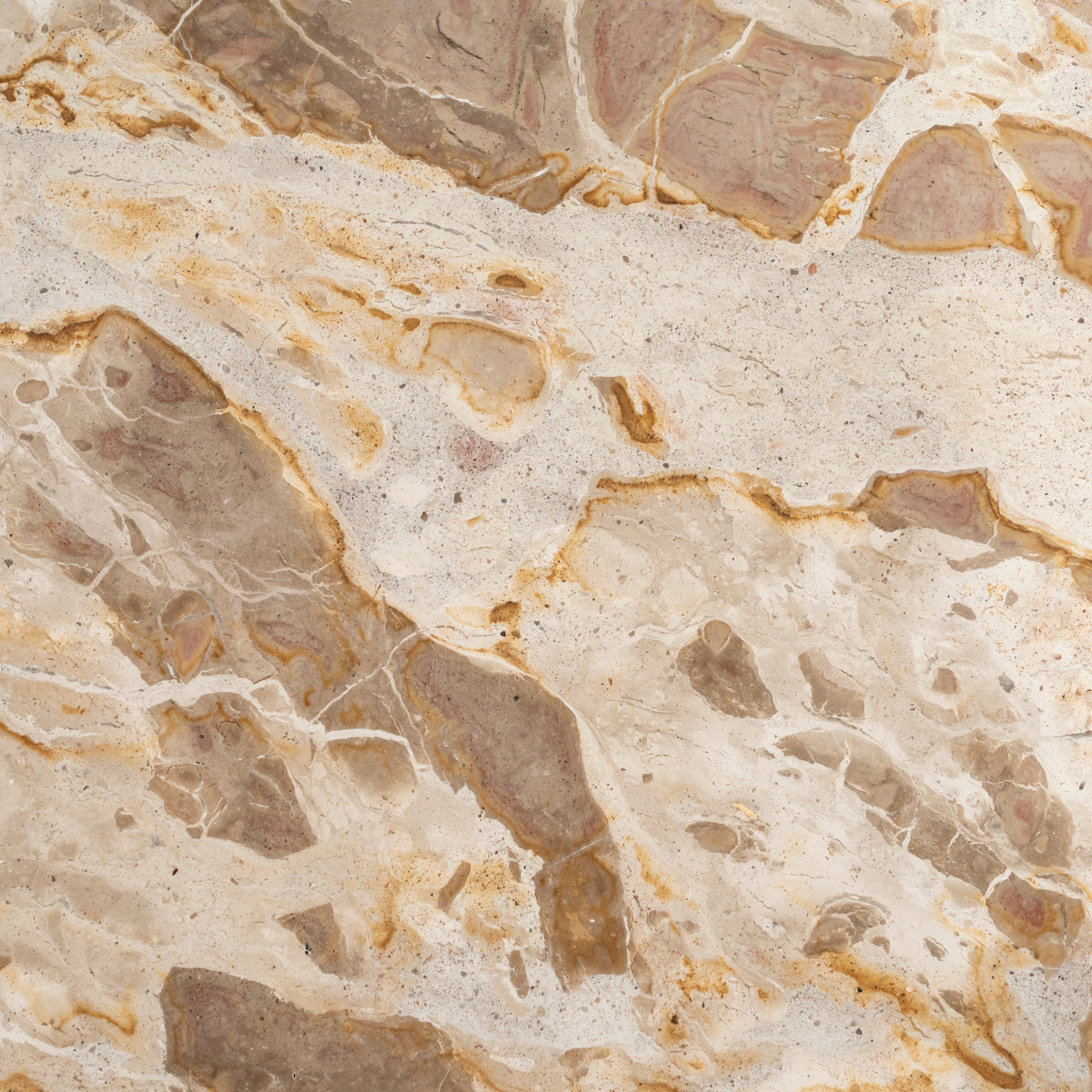 Beige marmeren salontafel MARMO