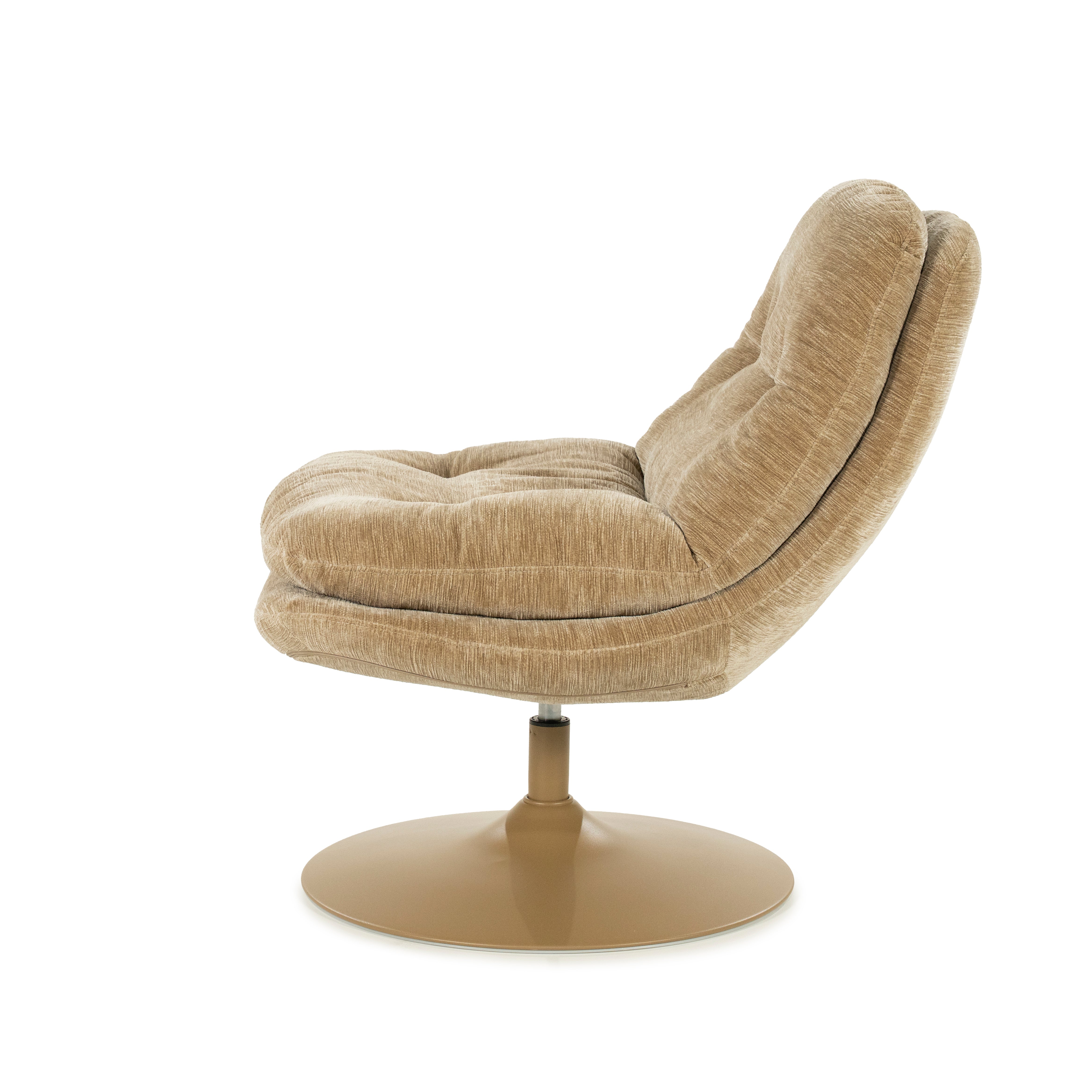 TROMBA beige swivel armchair