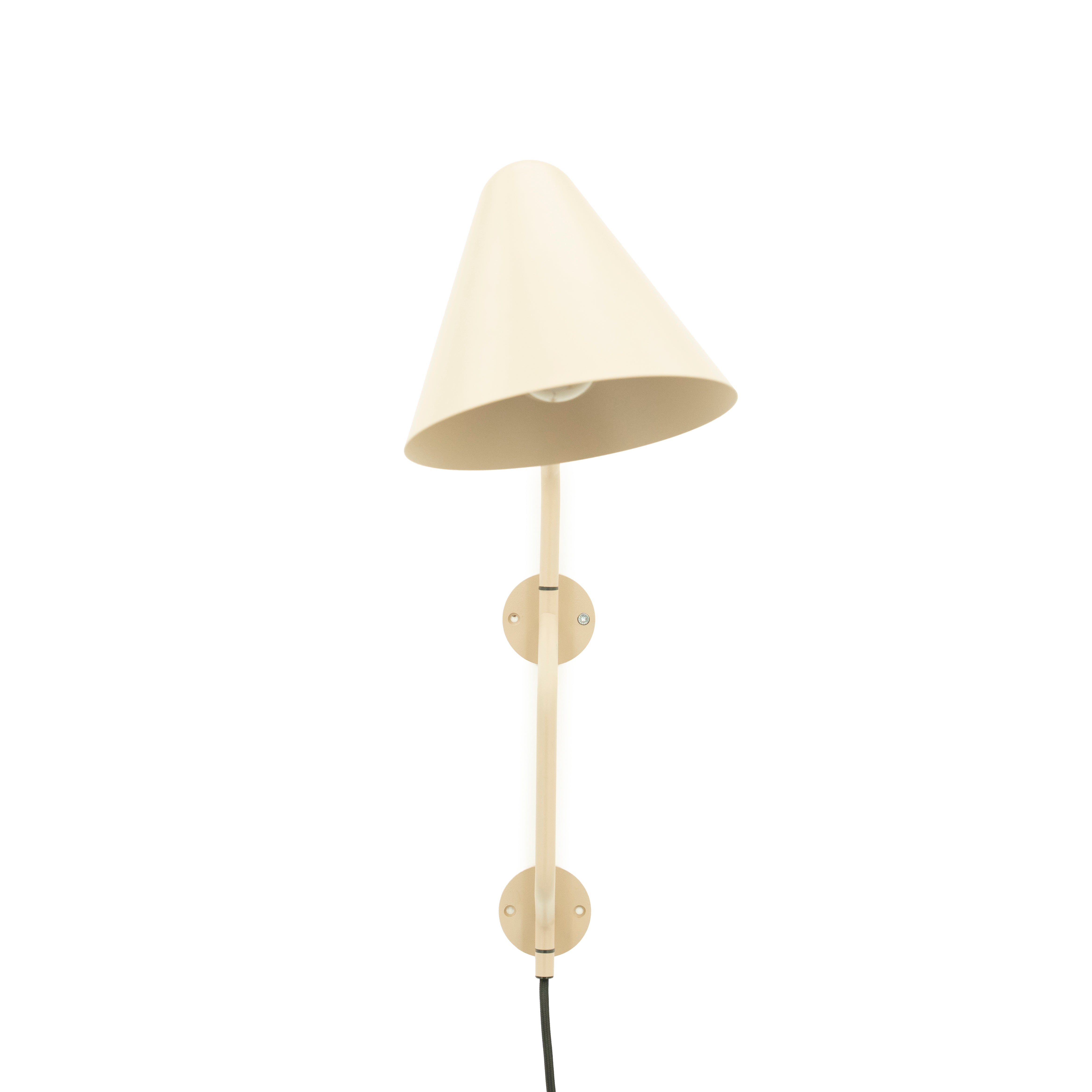 Wandlamp met arm CAPA crème