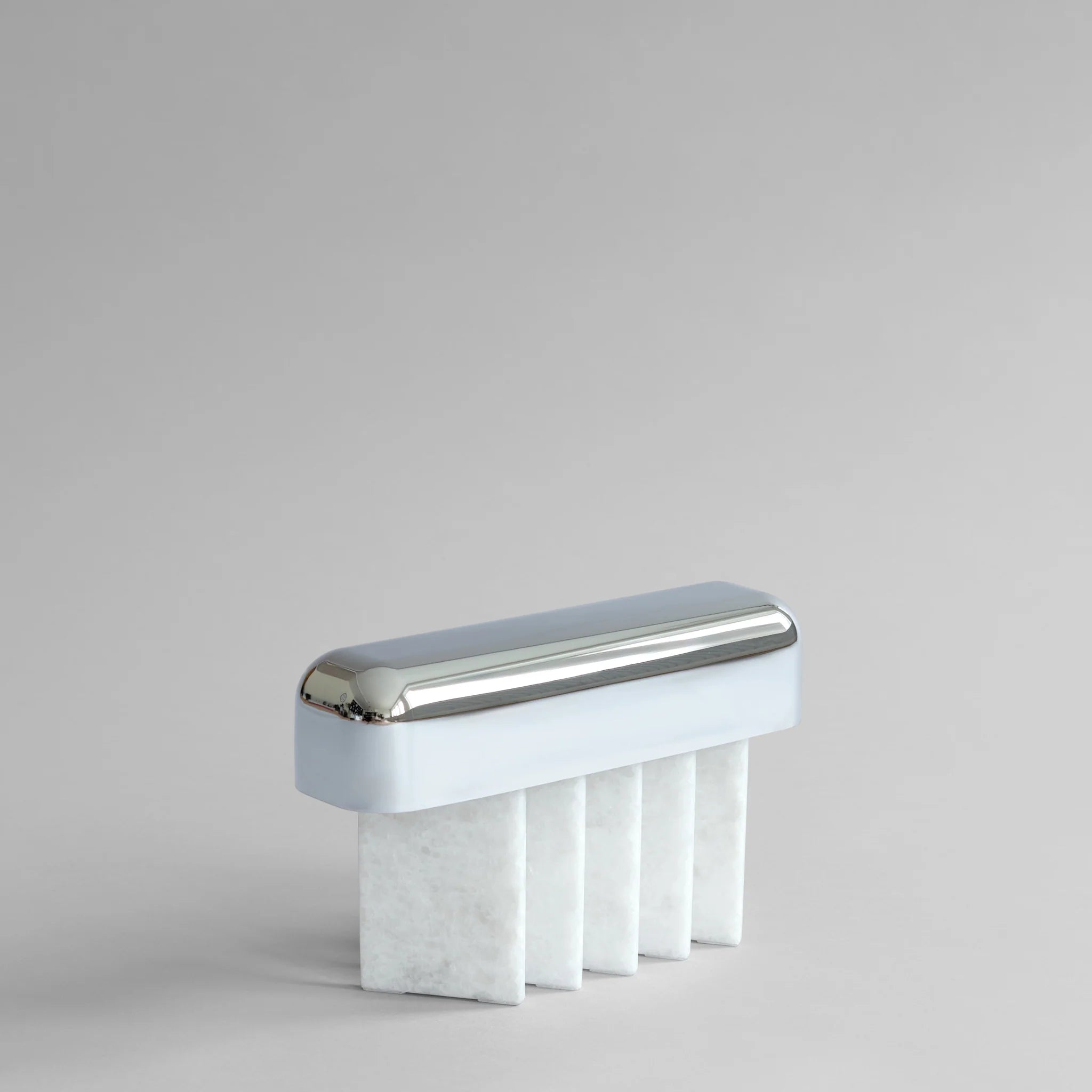 Portable lamp BEETLE white marble