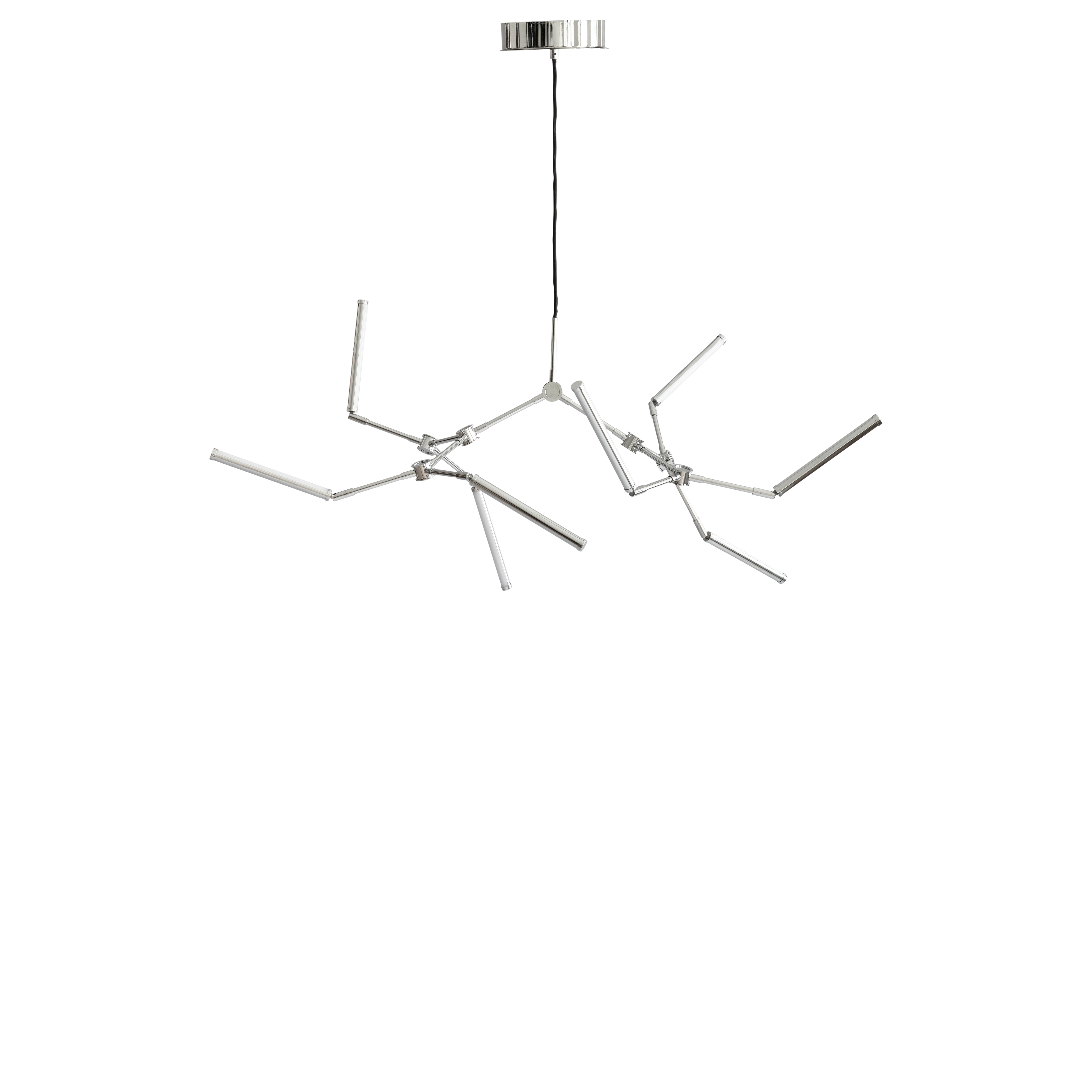 Chromen STICK kroonluchter