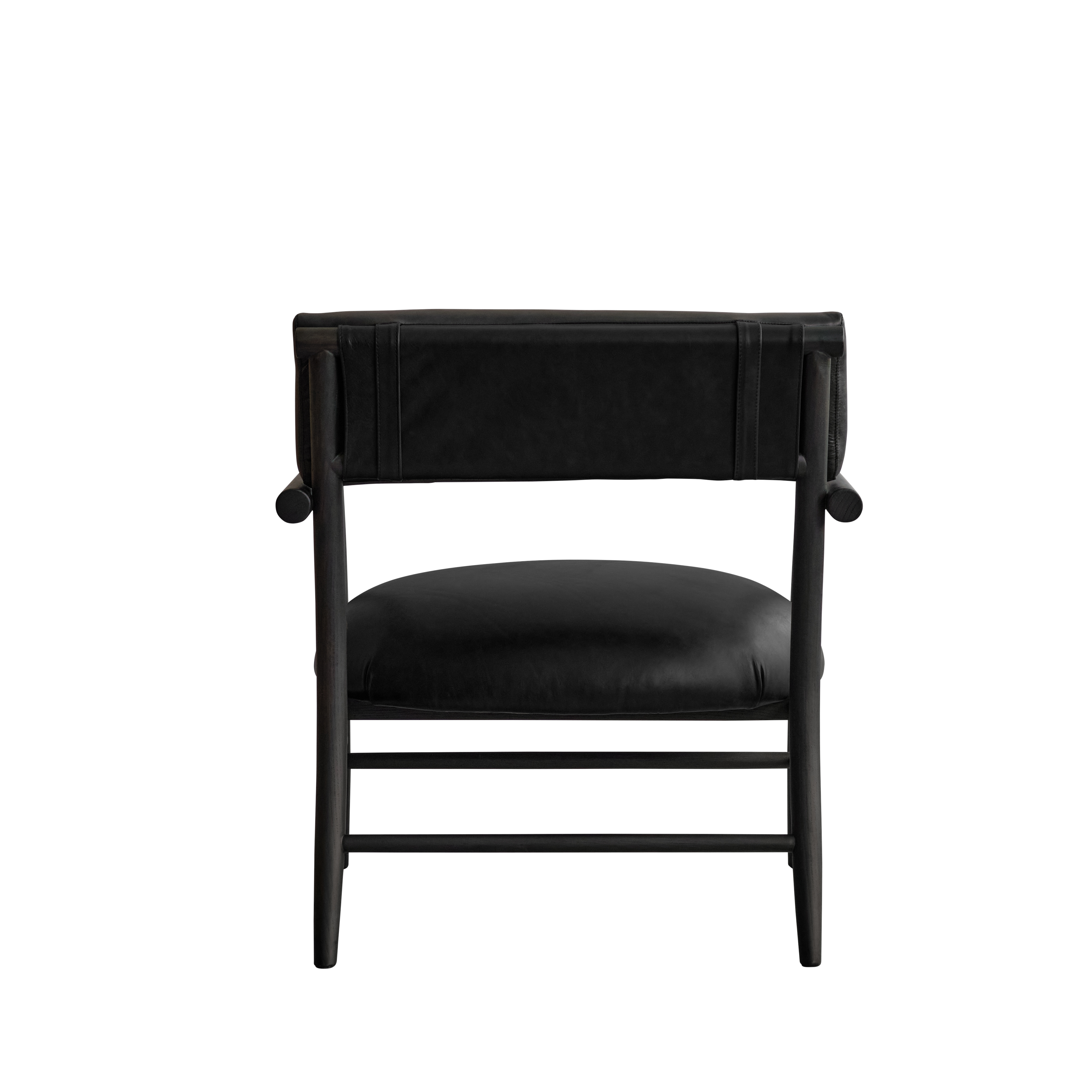 Fauteuil NAMA zwart anilineleer