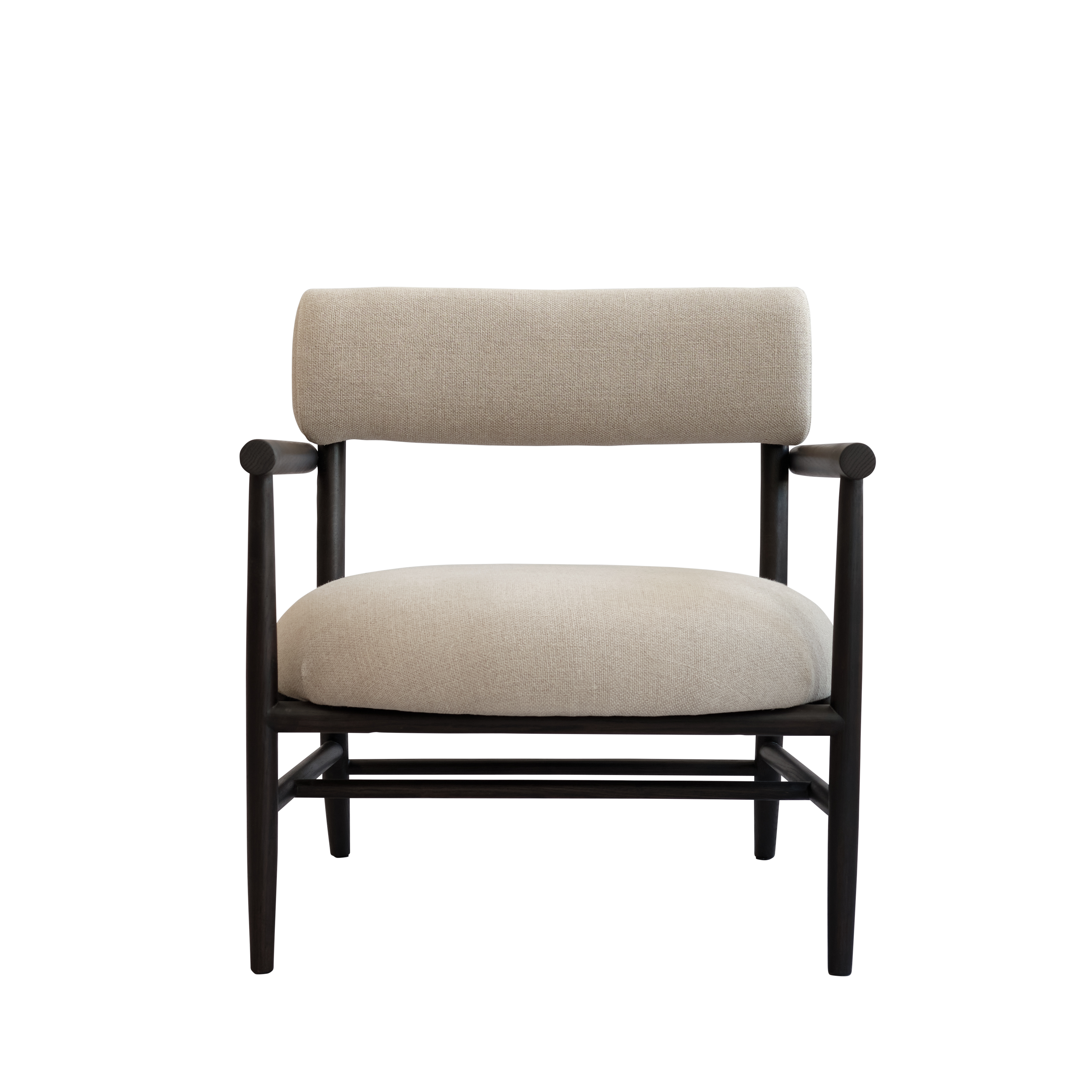NAMA armchair beige with black base