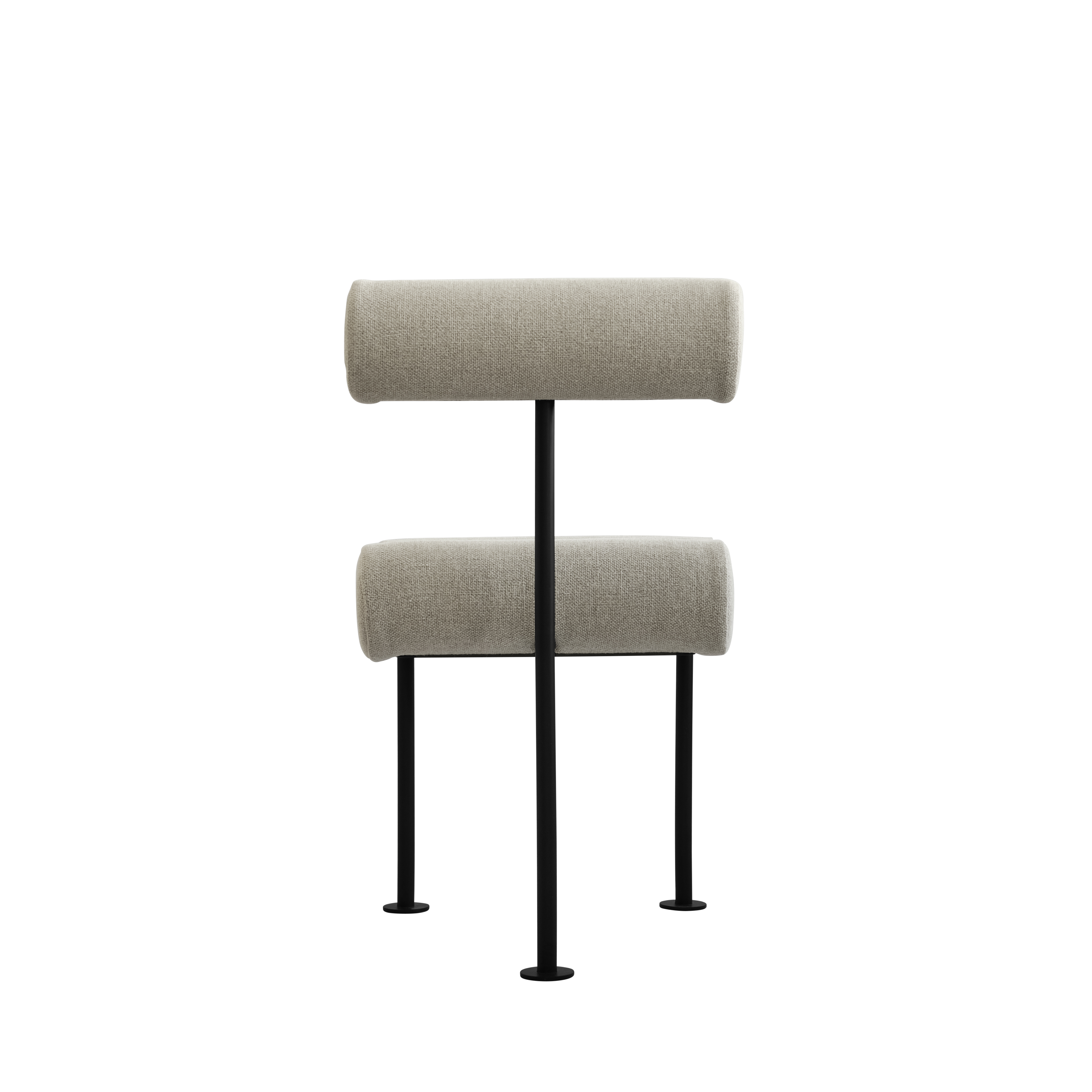 Stoel HIRO beige met zwarte basis