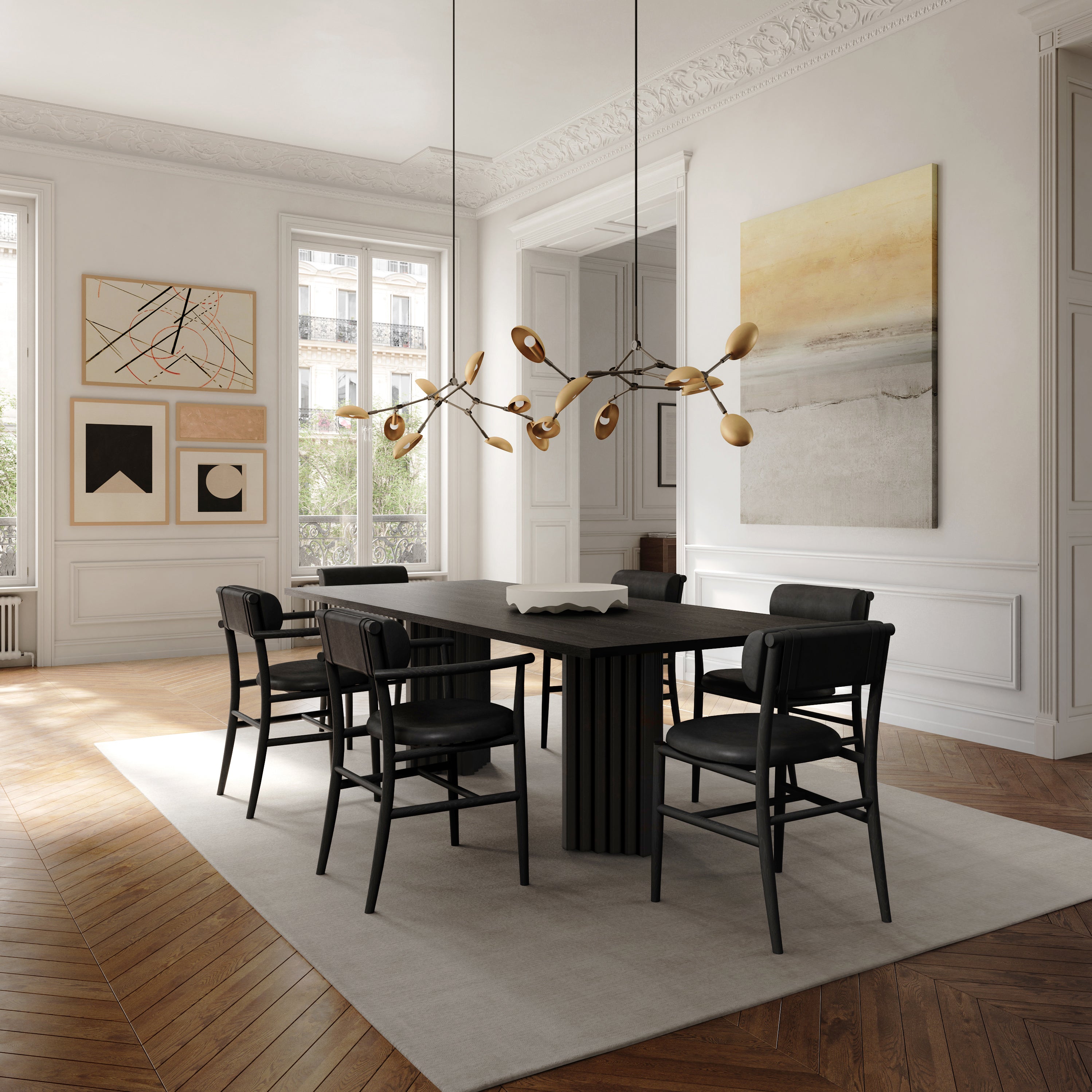 Eettafel ARC zwart eiken