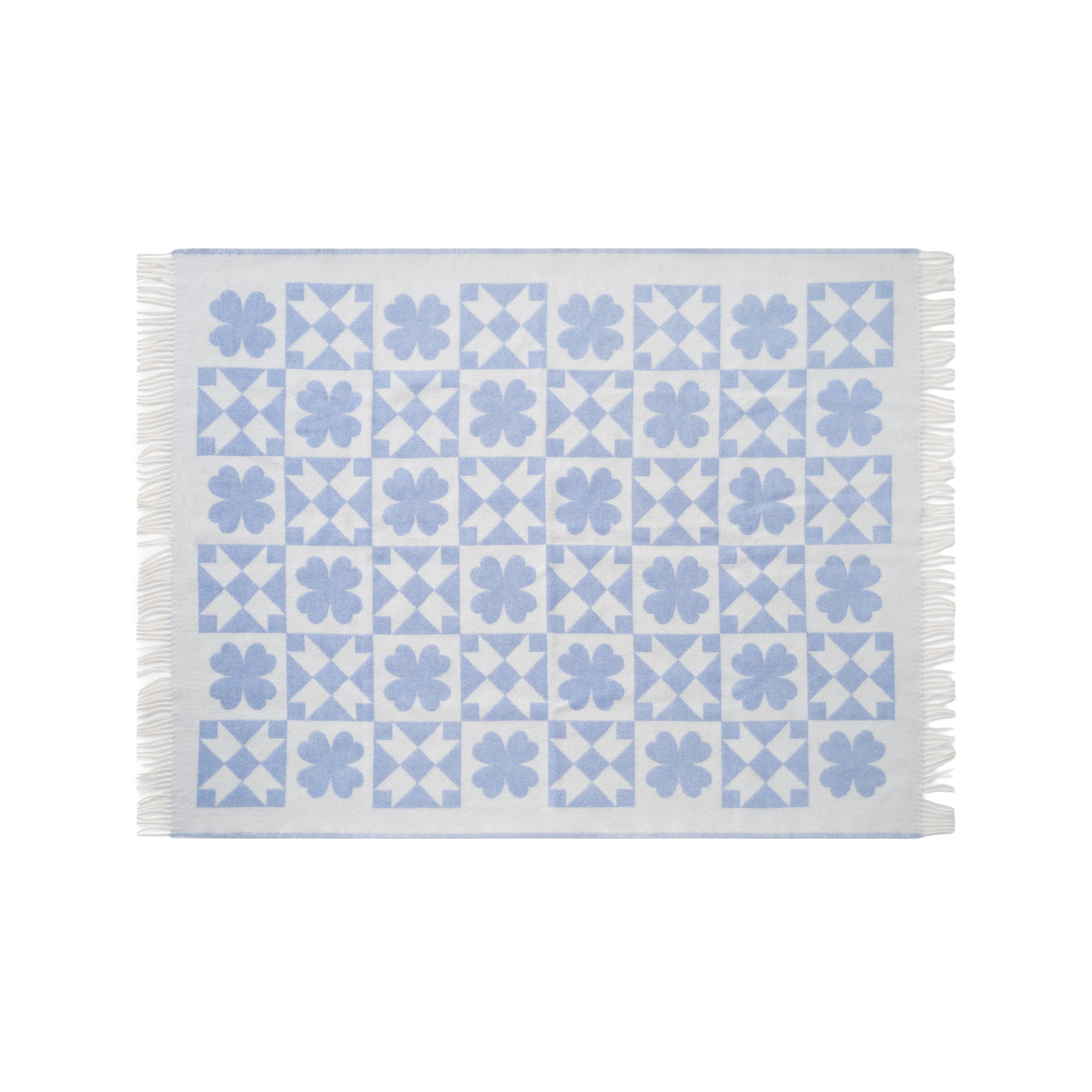 Koc QUILT blau mit Weiß