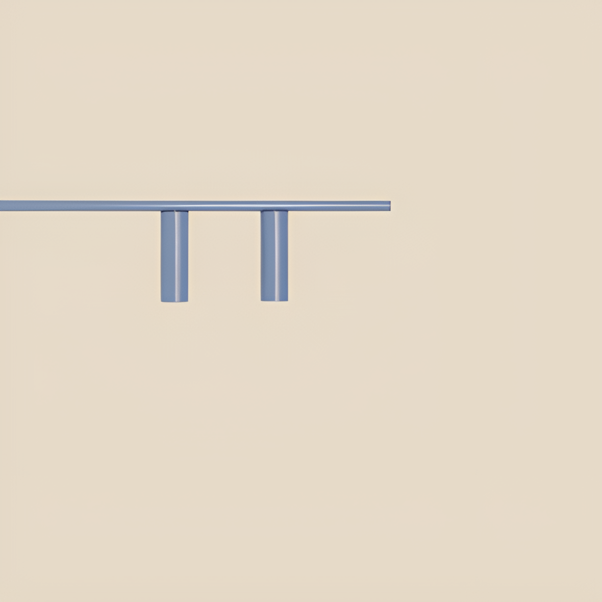 Rechtermuur lamp TREVO TRIO blauw