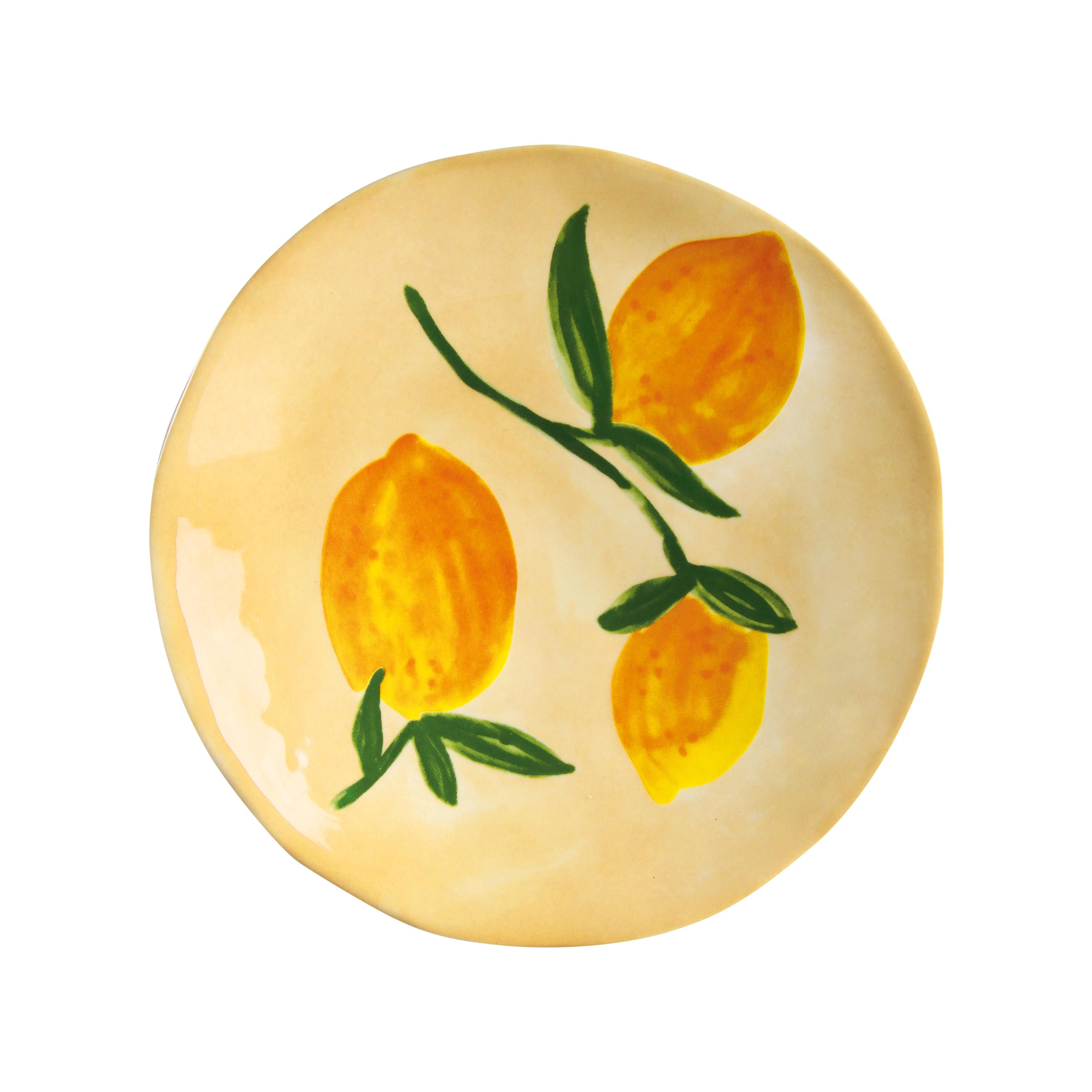 Set van schoteltjes LEMON FULL kleurrijke aardewerk