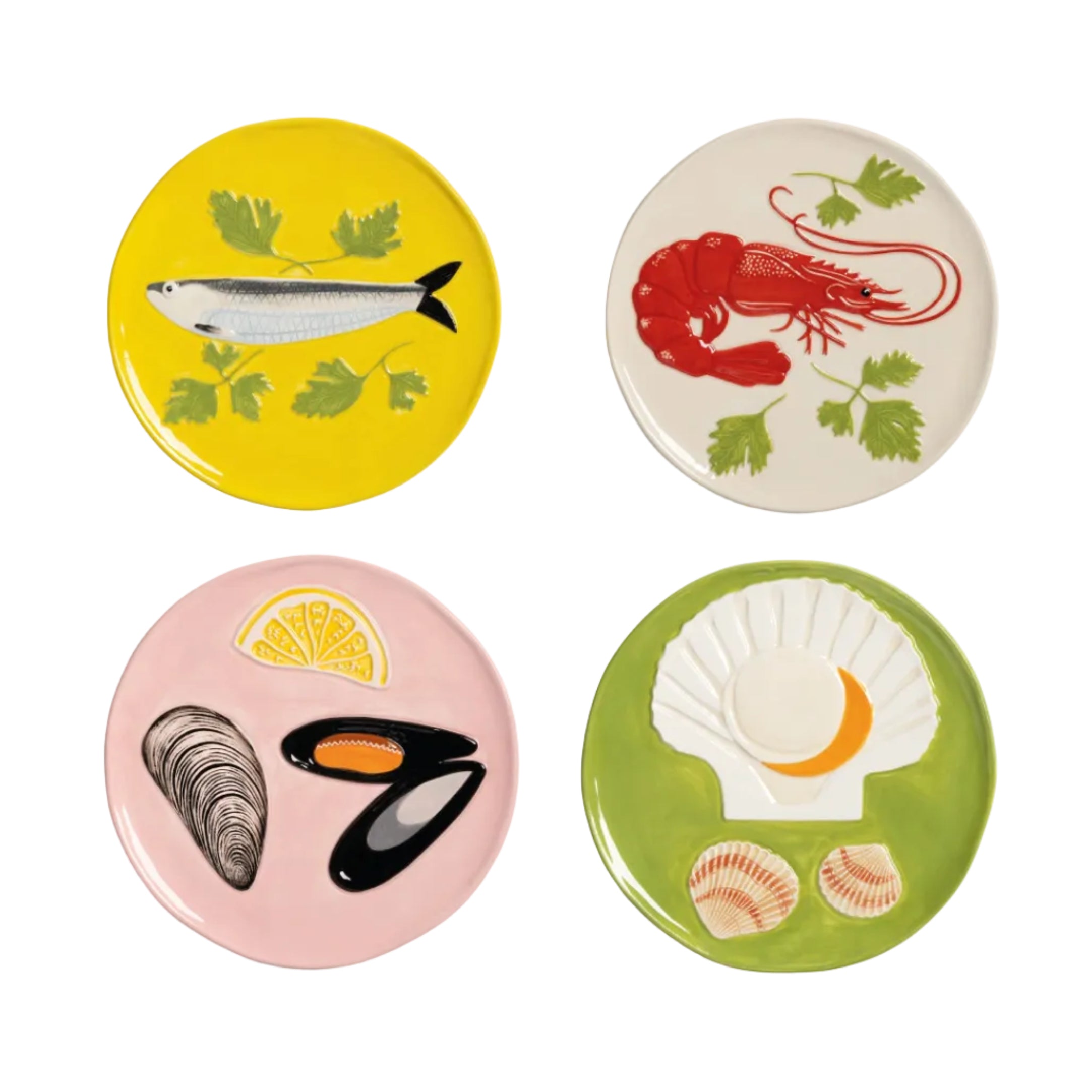 Buntes Dessertteller-Set DE LA MER