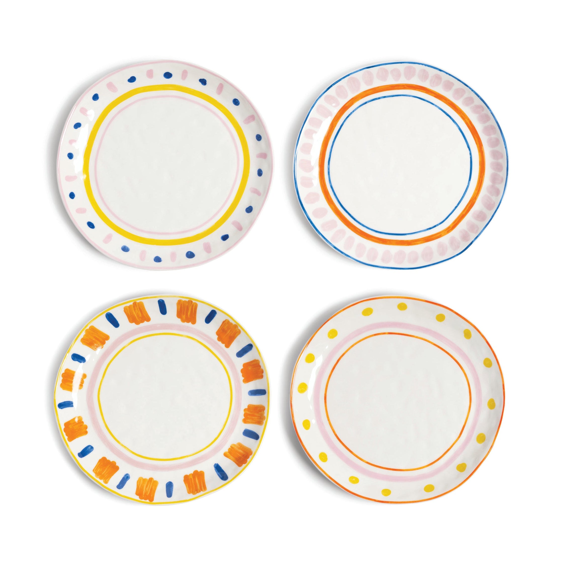 Breakfast plate set BOAVISTA colorful porcelain