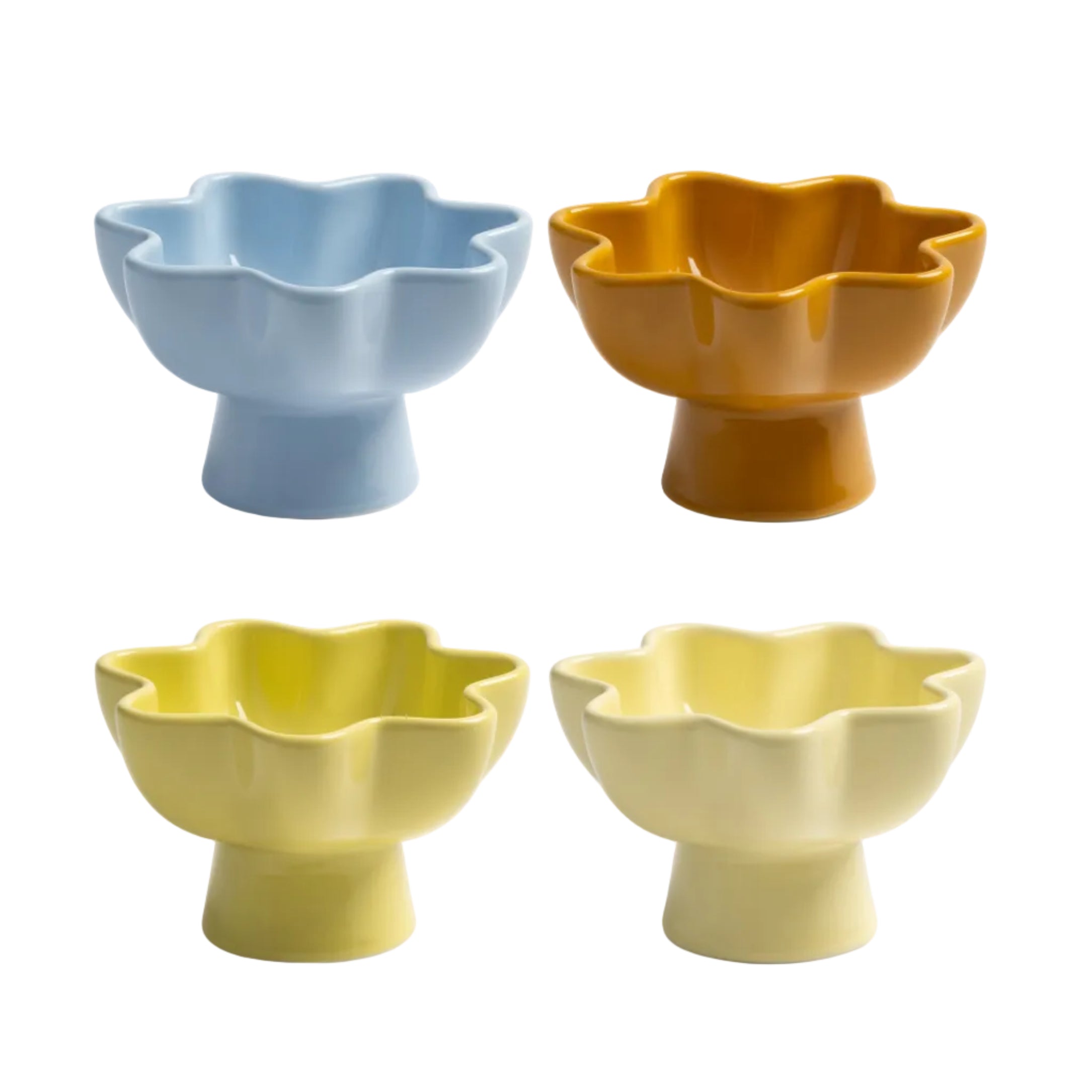 Set van SUN schaaltjes kleurrijk porselein