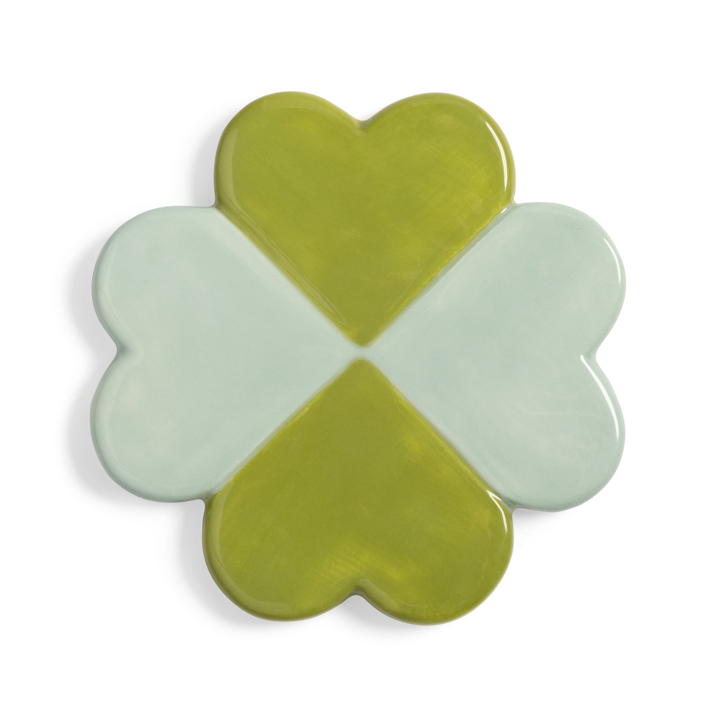 Set onderzetters LUCKY CLOVER groen