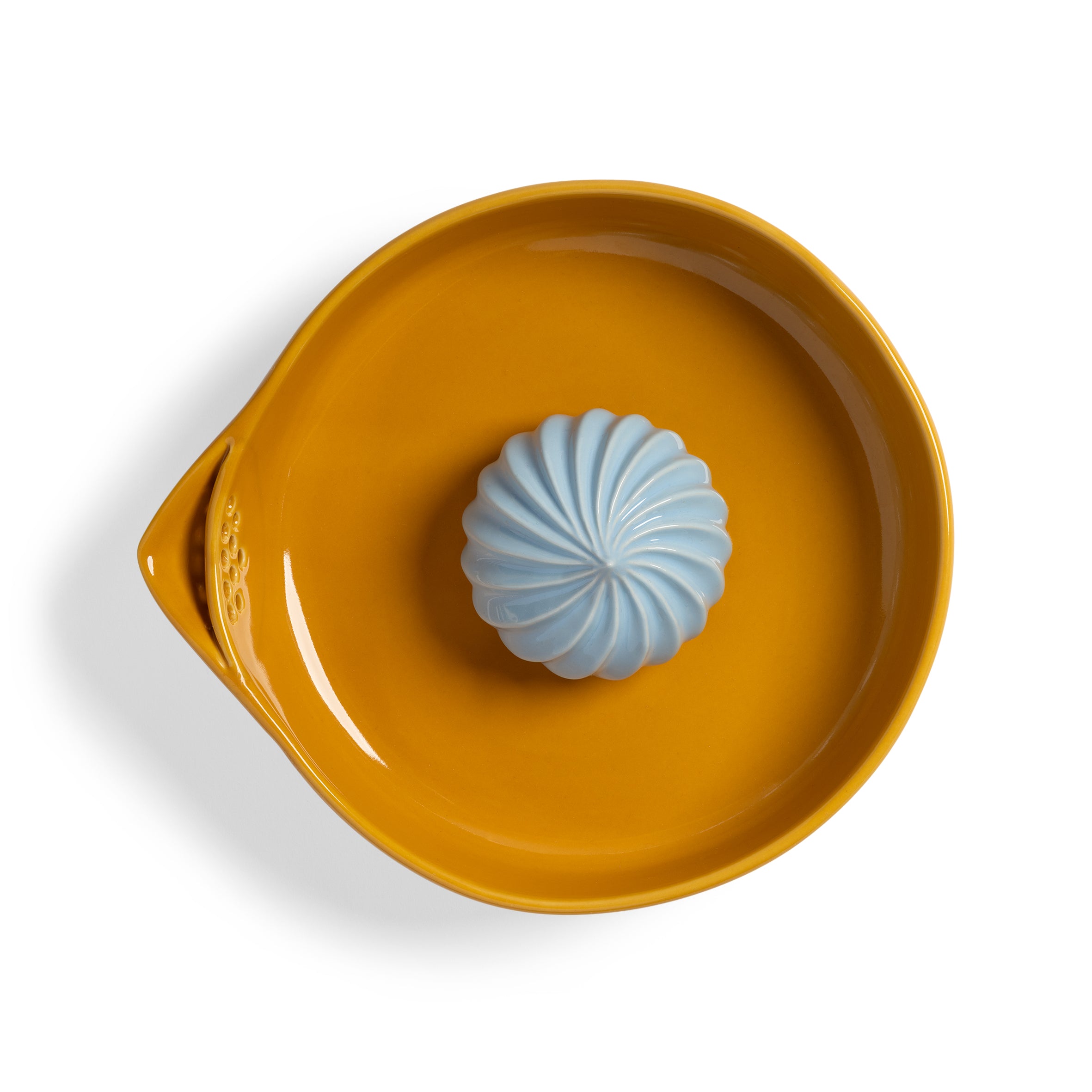 Citruspers PUDDING oranje met blauw
