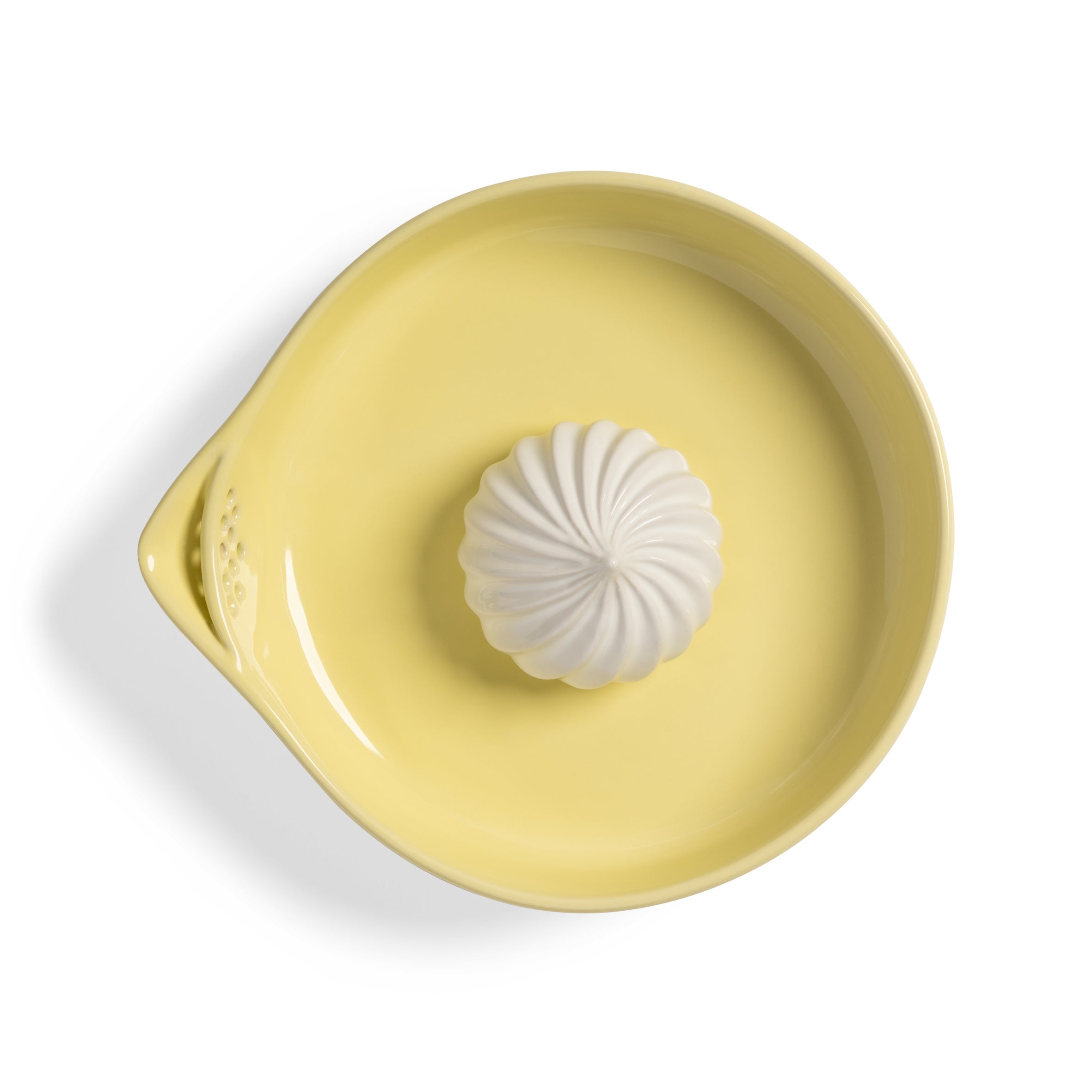 PUDDING yellow and white citrus juicer