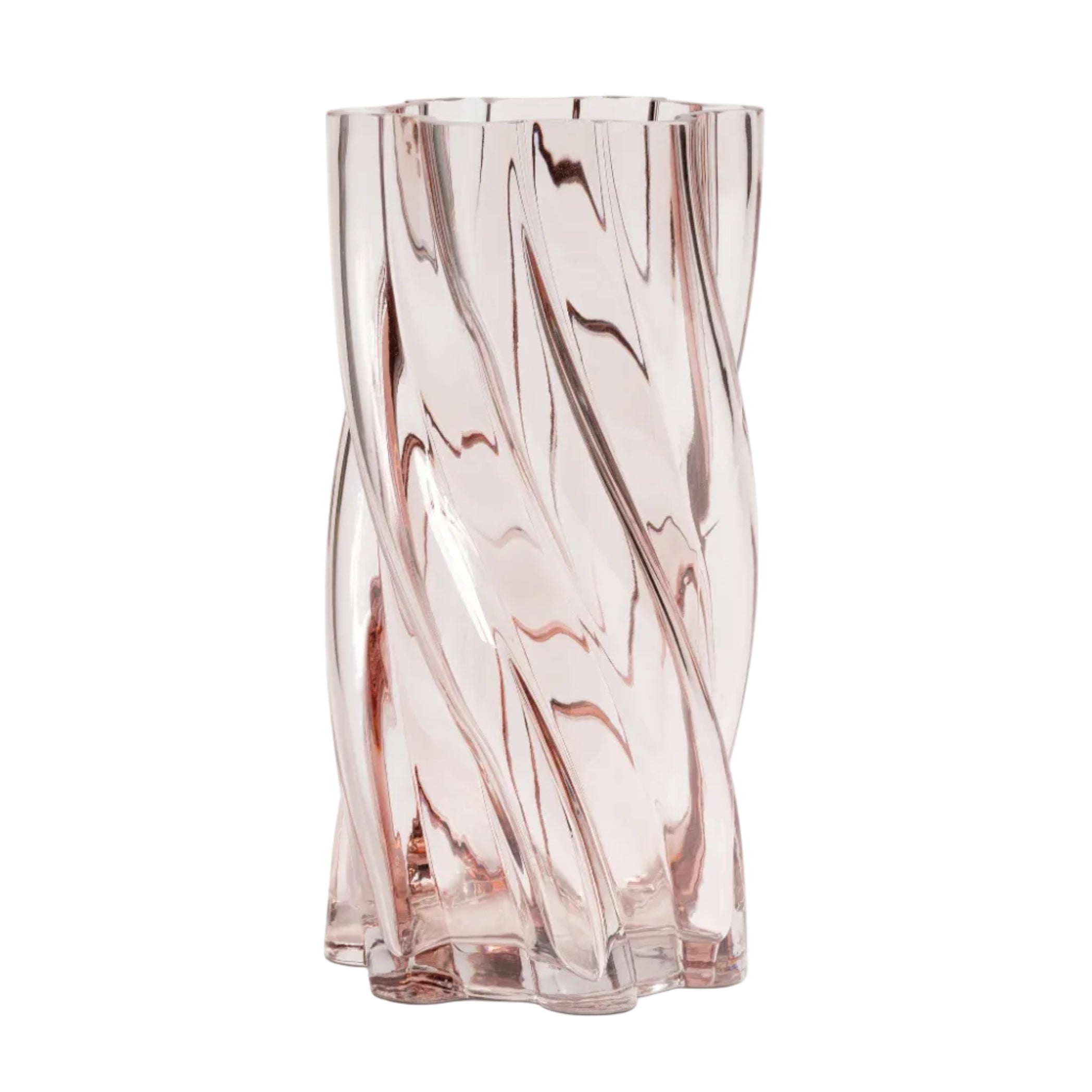 Vase MARSHMALLOW rosa Glas