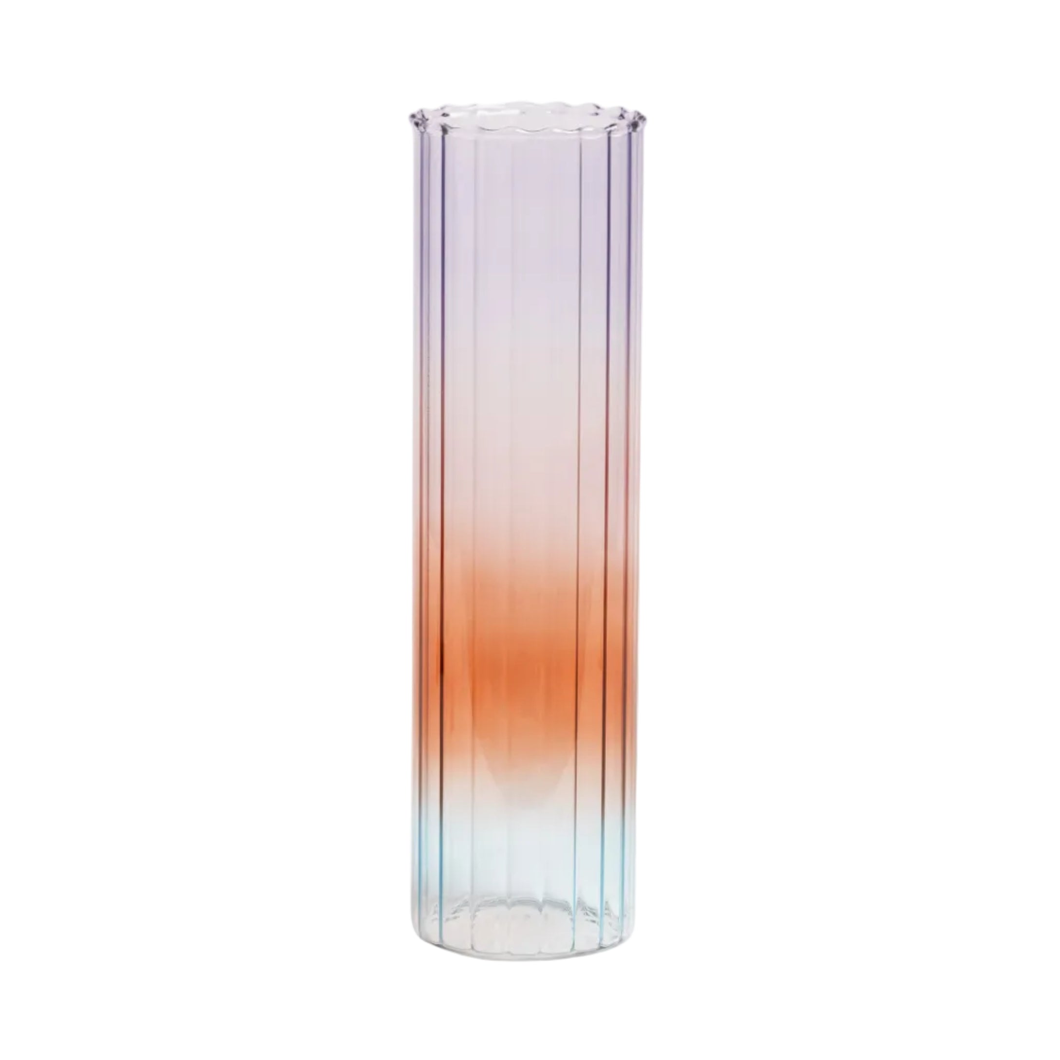 GRADIENT Vase in Purple with Orange
