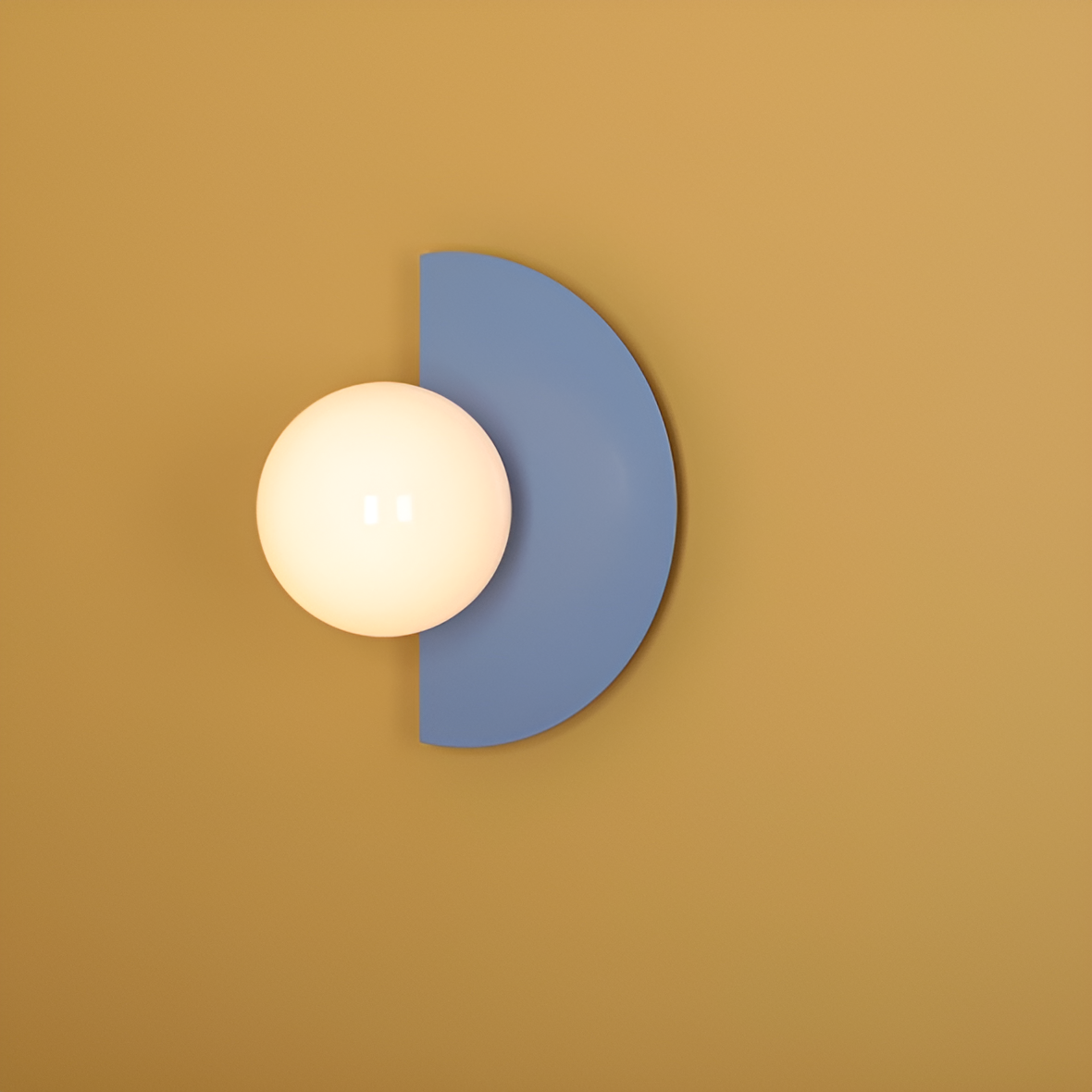 LOOP blaue Wandleuchte