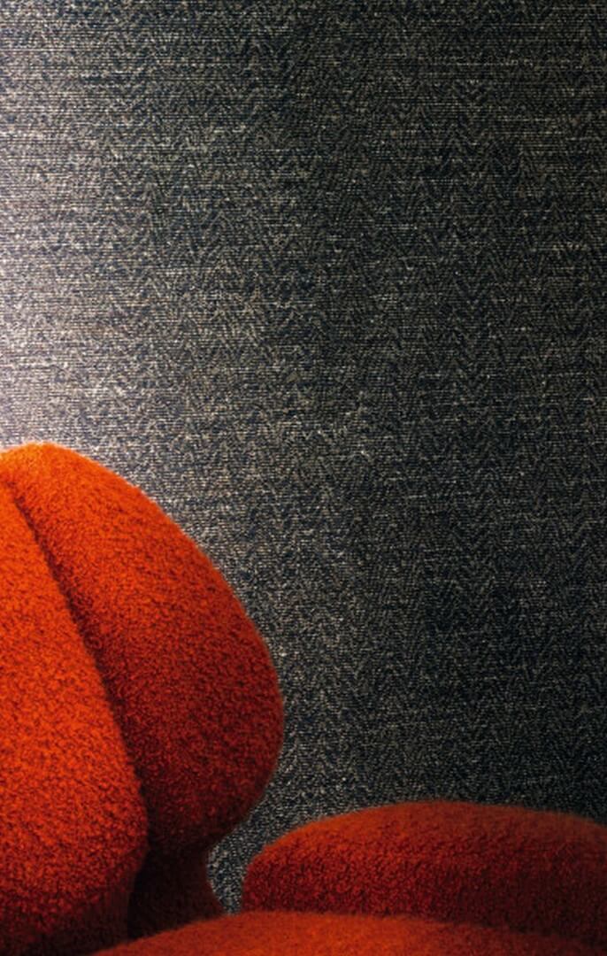 Structuurtextielbehang in visgraat ELBERT - NUDE beige