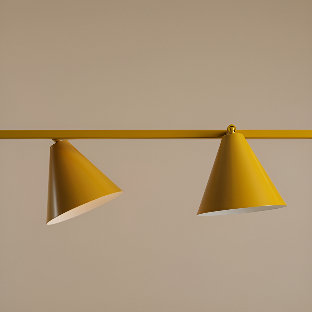 Hanglamp FORM QUATRO mosterdkleur