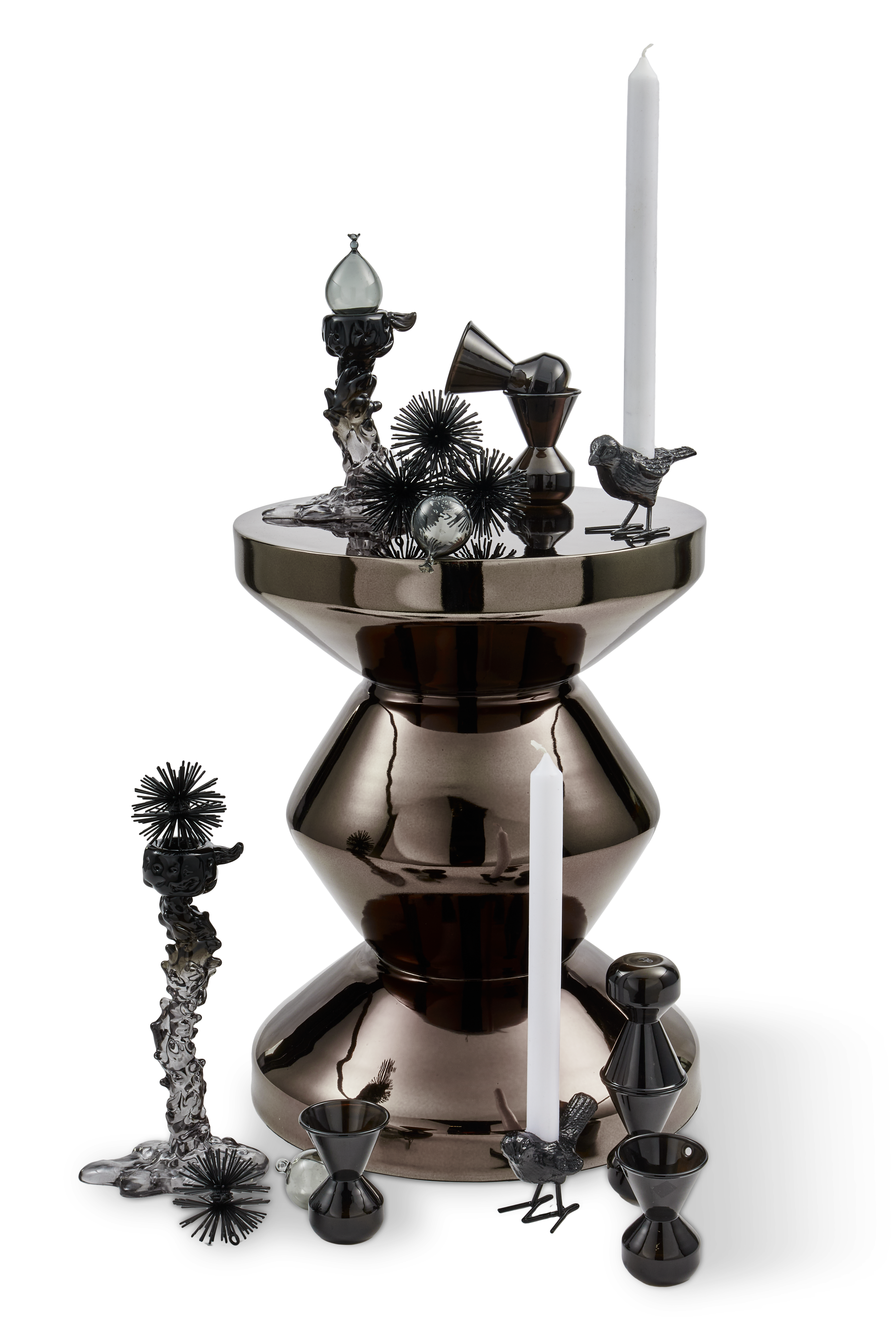 ZIG ZAG METAL kruk zwart