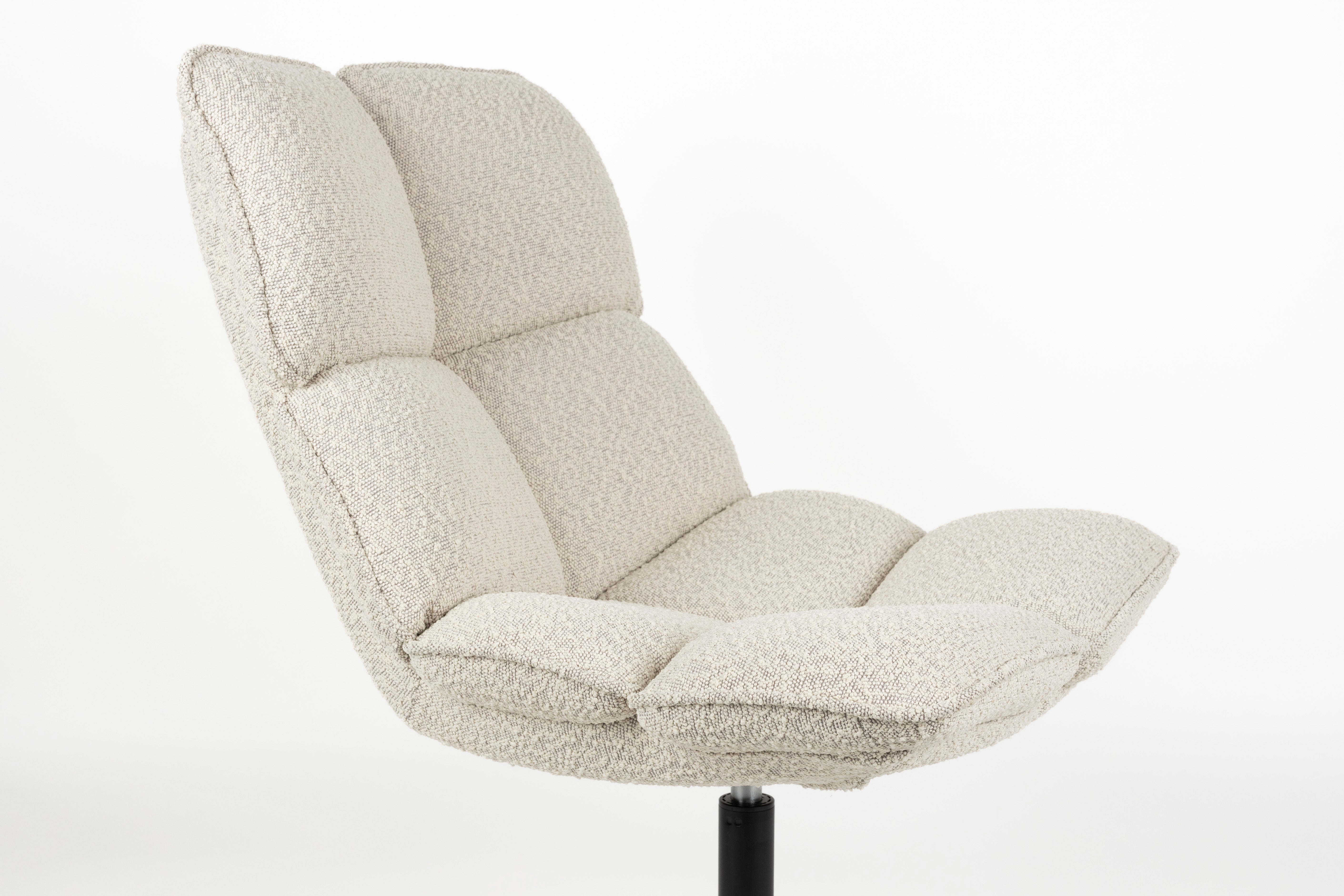 Beige BROS fauteuil met zwarte basis