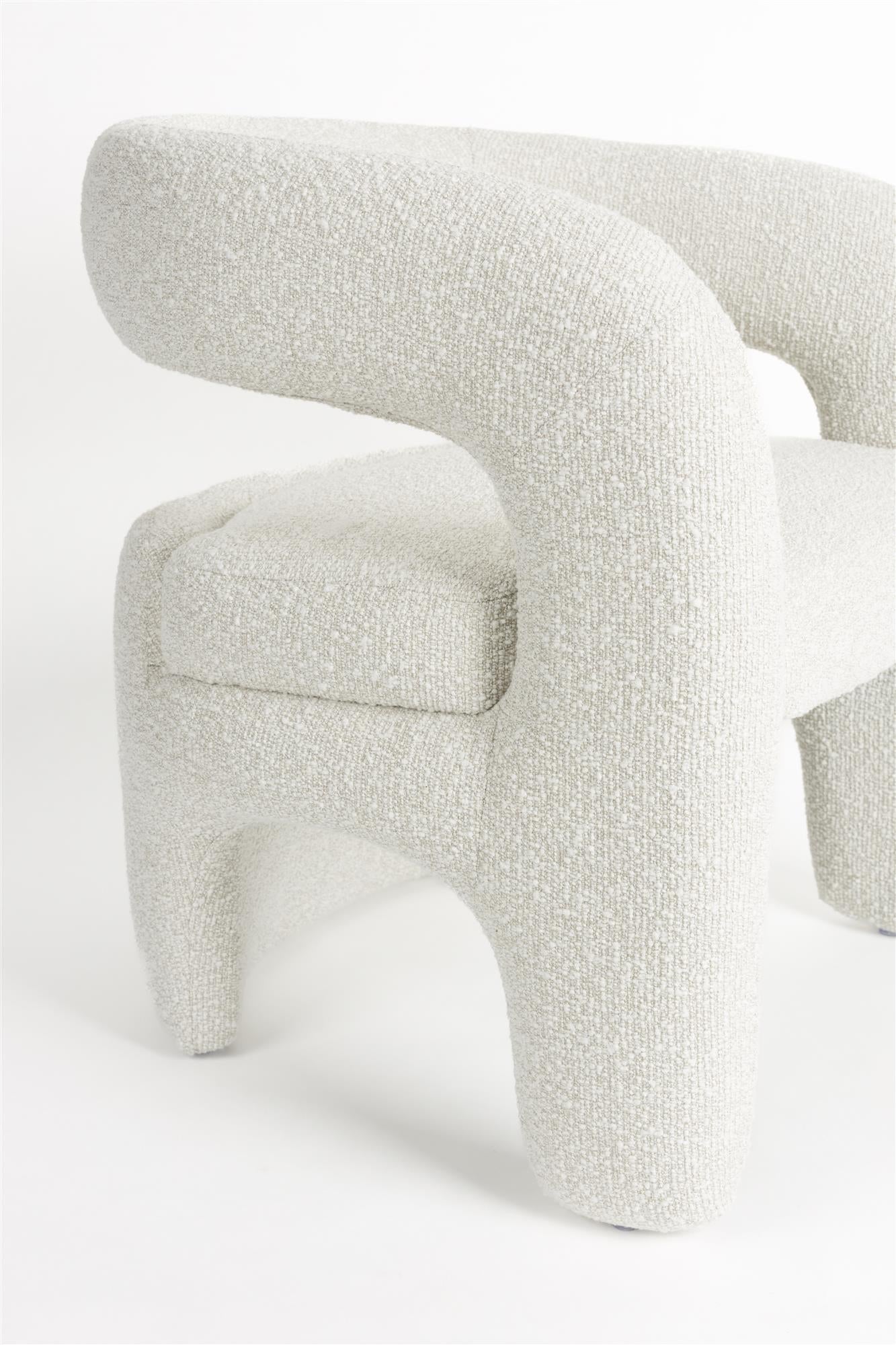 NOVA white armchair