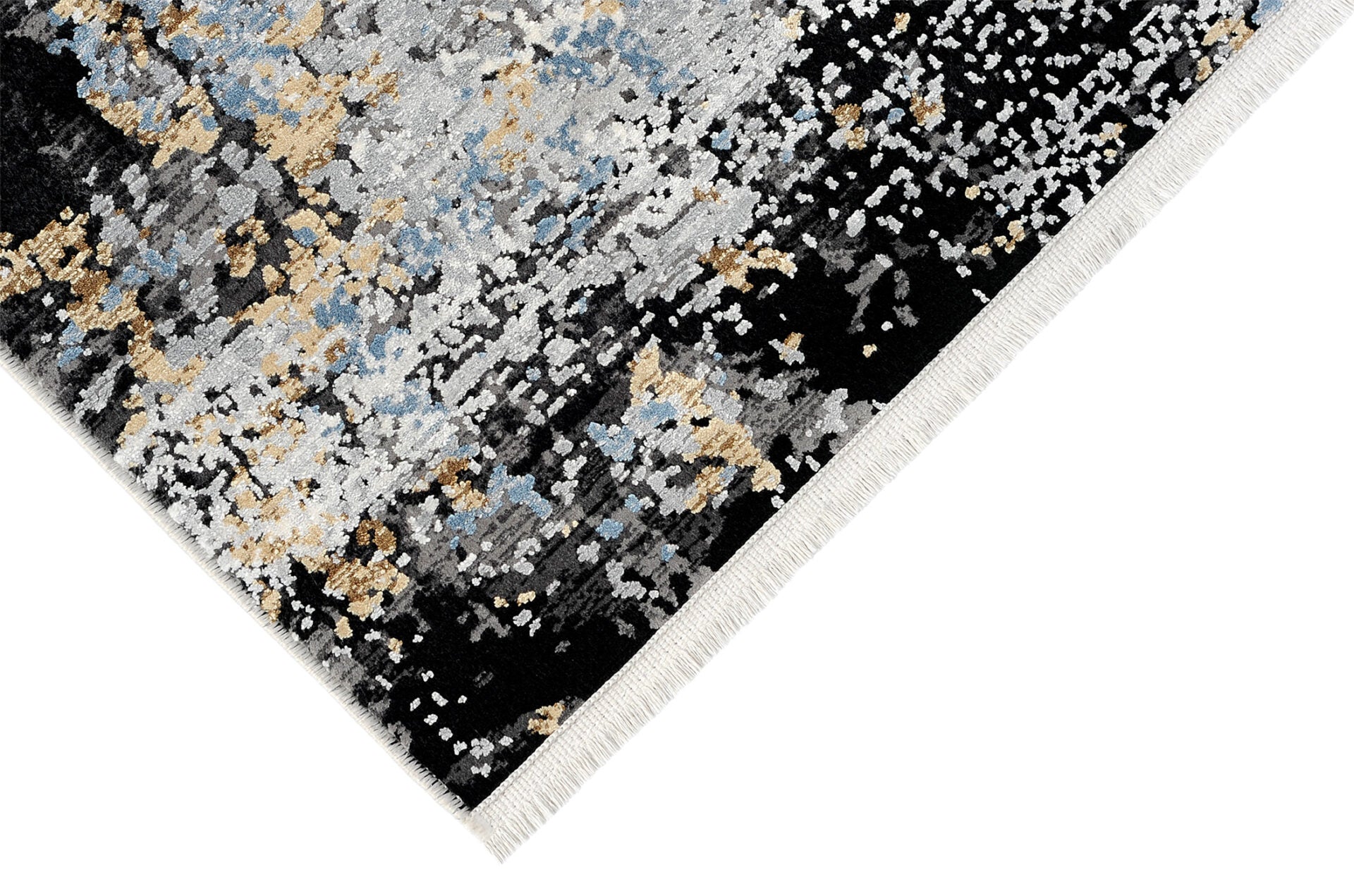 TAPIJT ROYAL zwart met grijs en beige