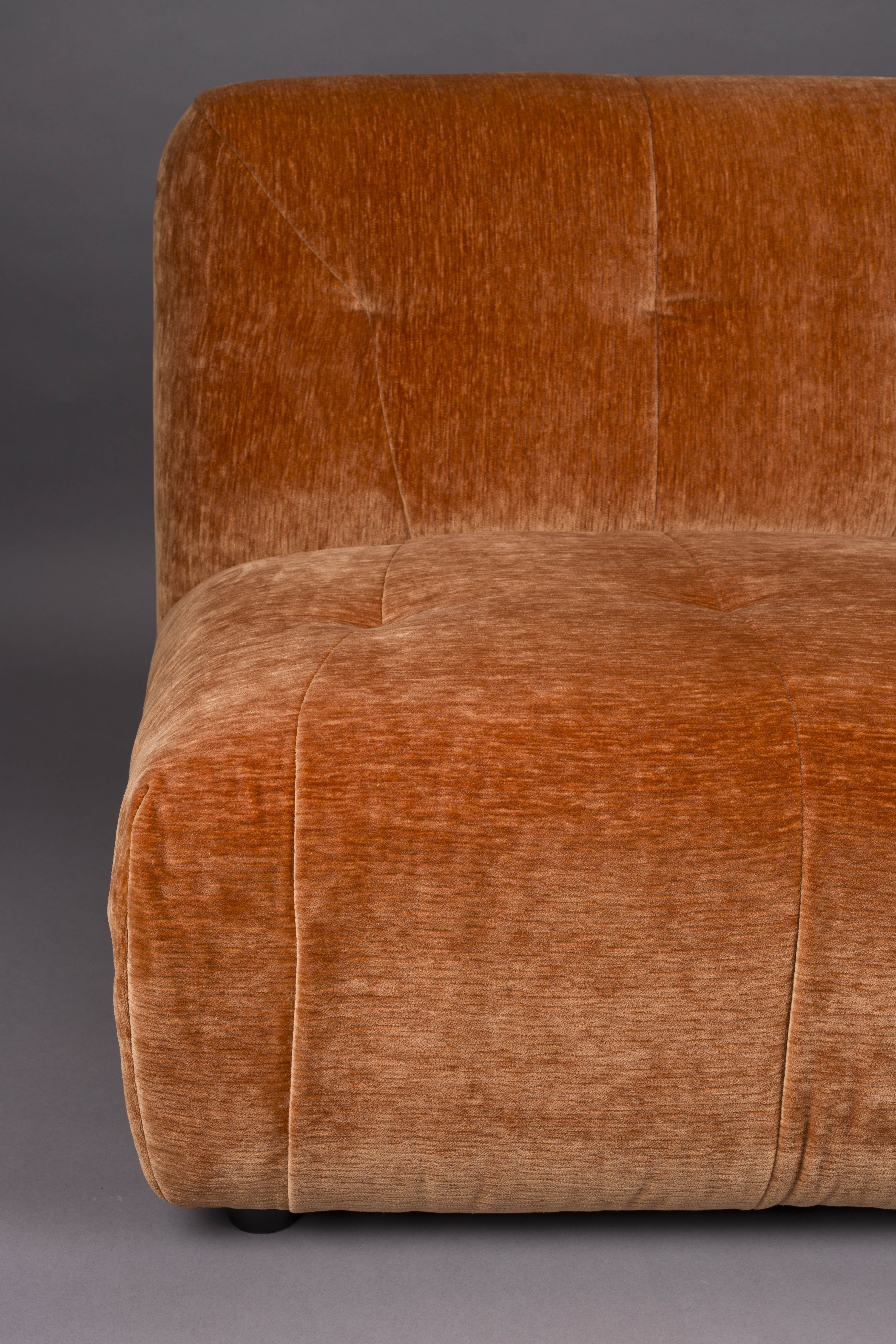 3-seater Sofa GIADA copper velvet