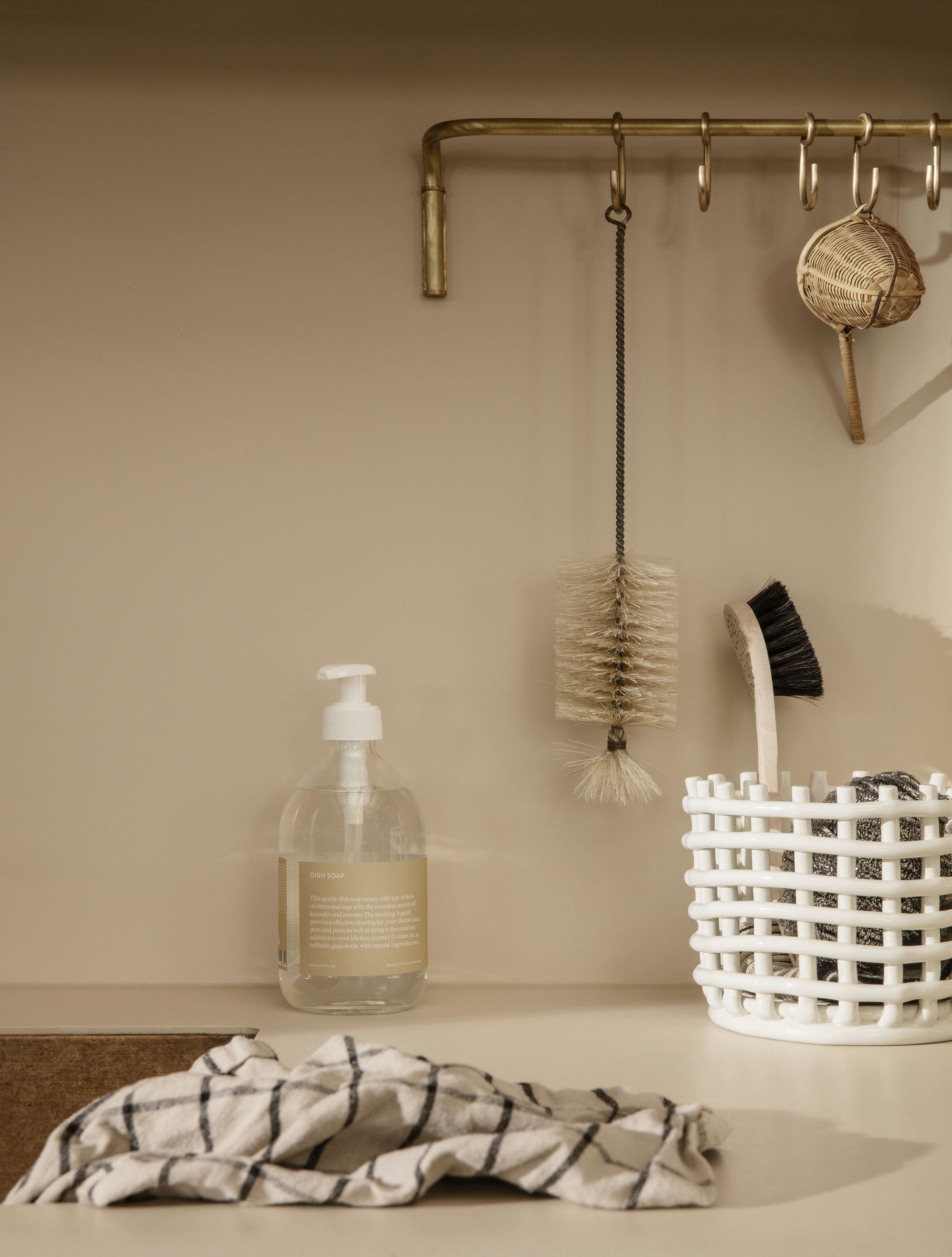 Witte CERAMIC BASKET
