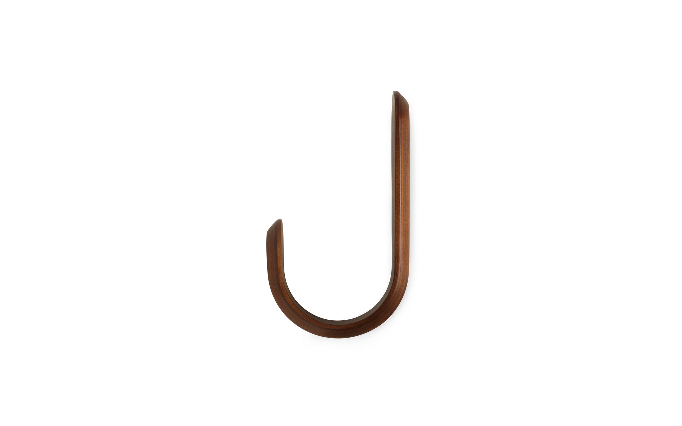 CURVE coat rack walnut wood