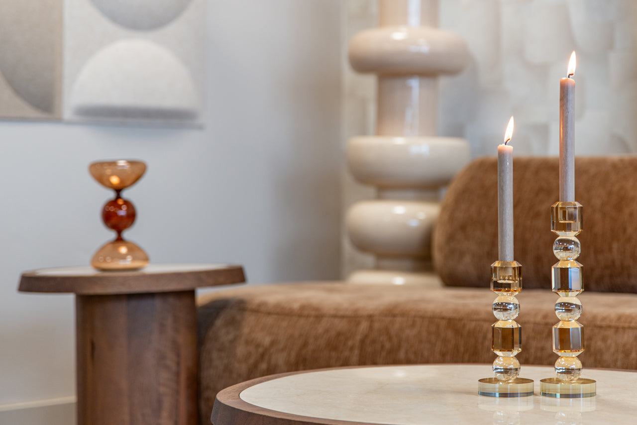 Koffietafel MELROSE mango hout met marmer