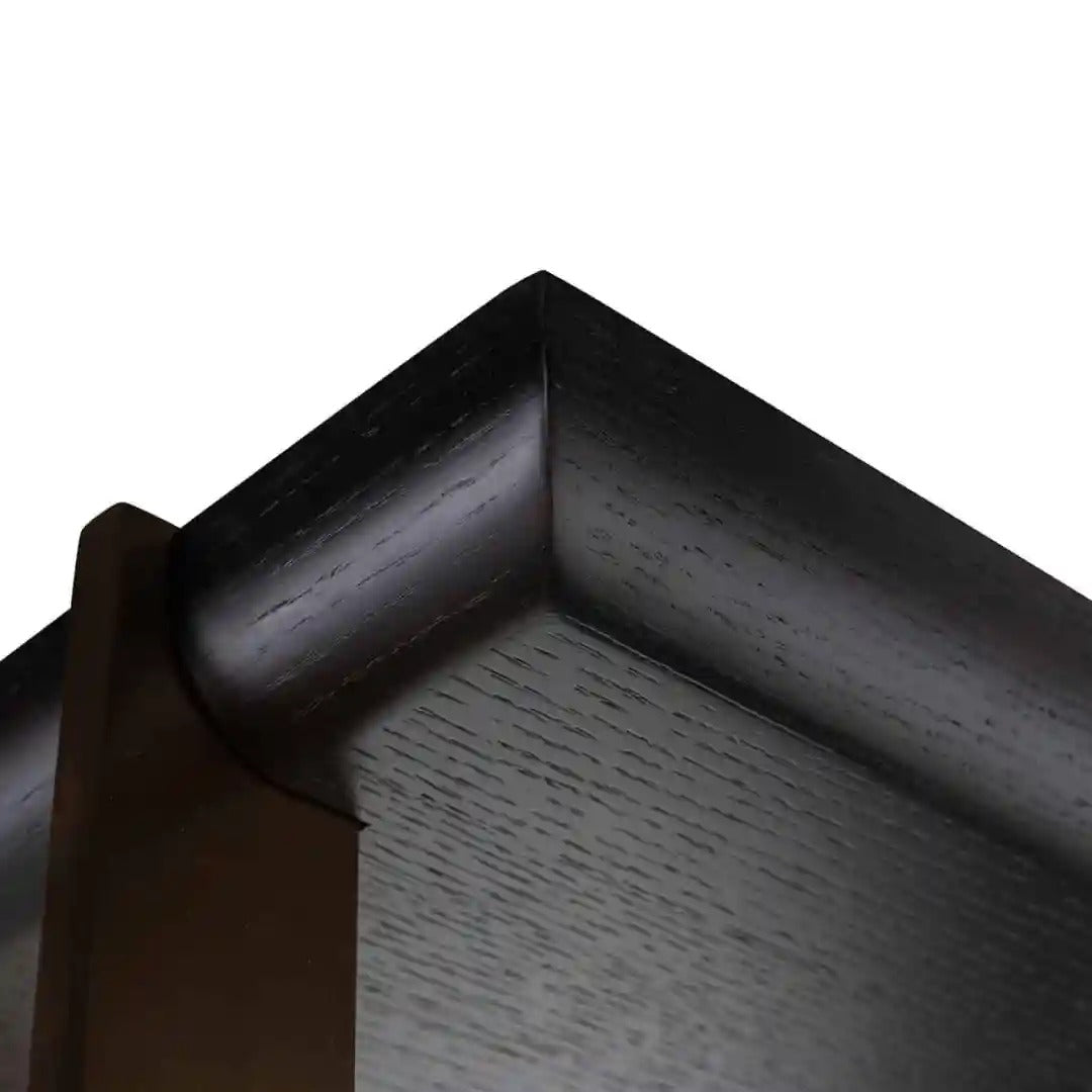 Regal RIGLEY schwarz mit messingfarbener Veredelung