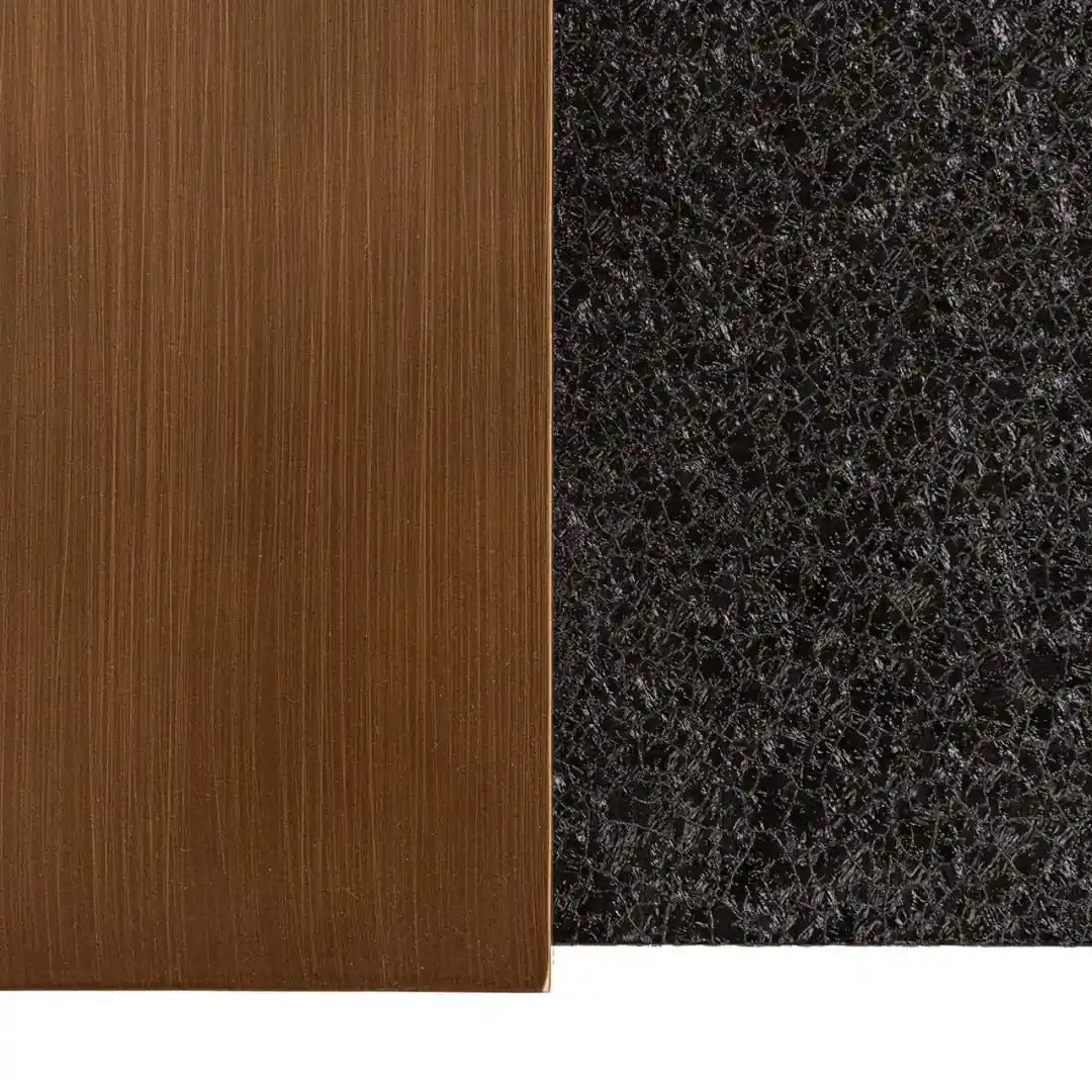 Konsolentafel BAZEL zwart met koper