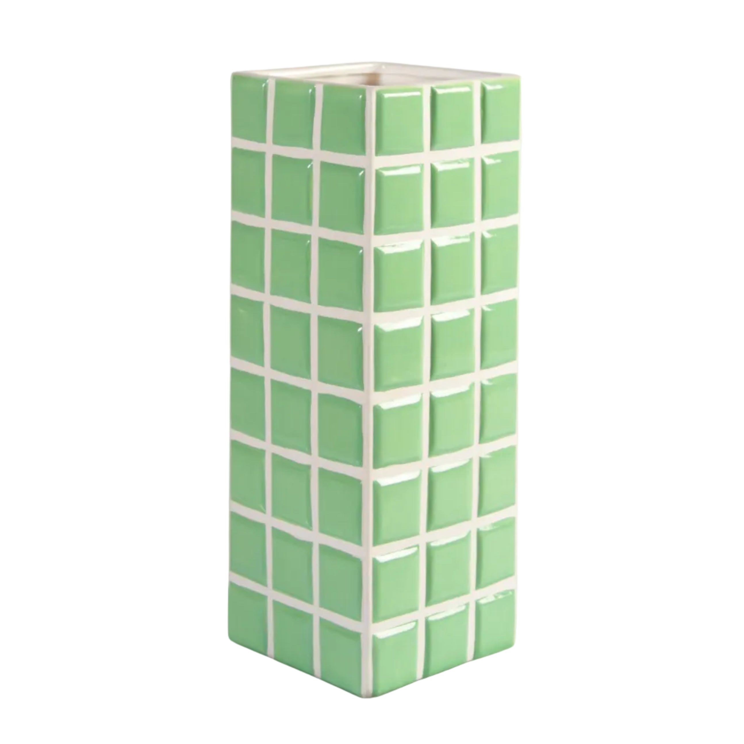 Vase TILE green