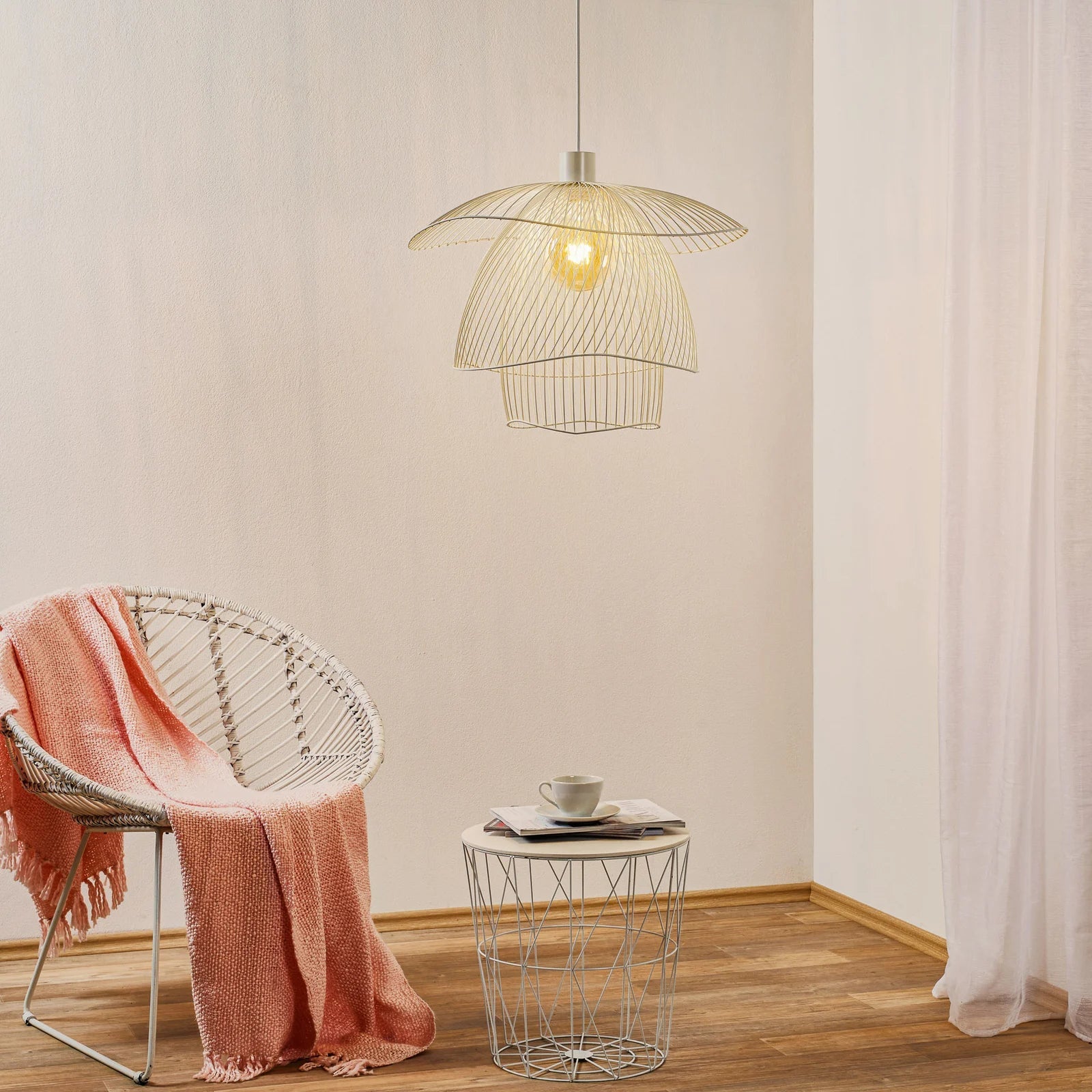 Hanglamp PAPILLON champagnegoud