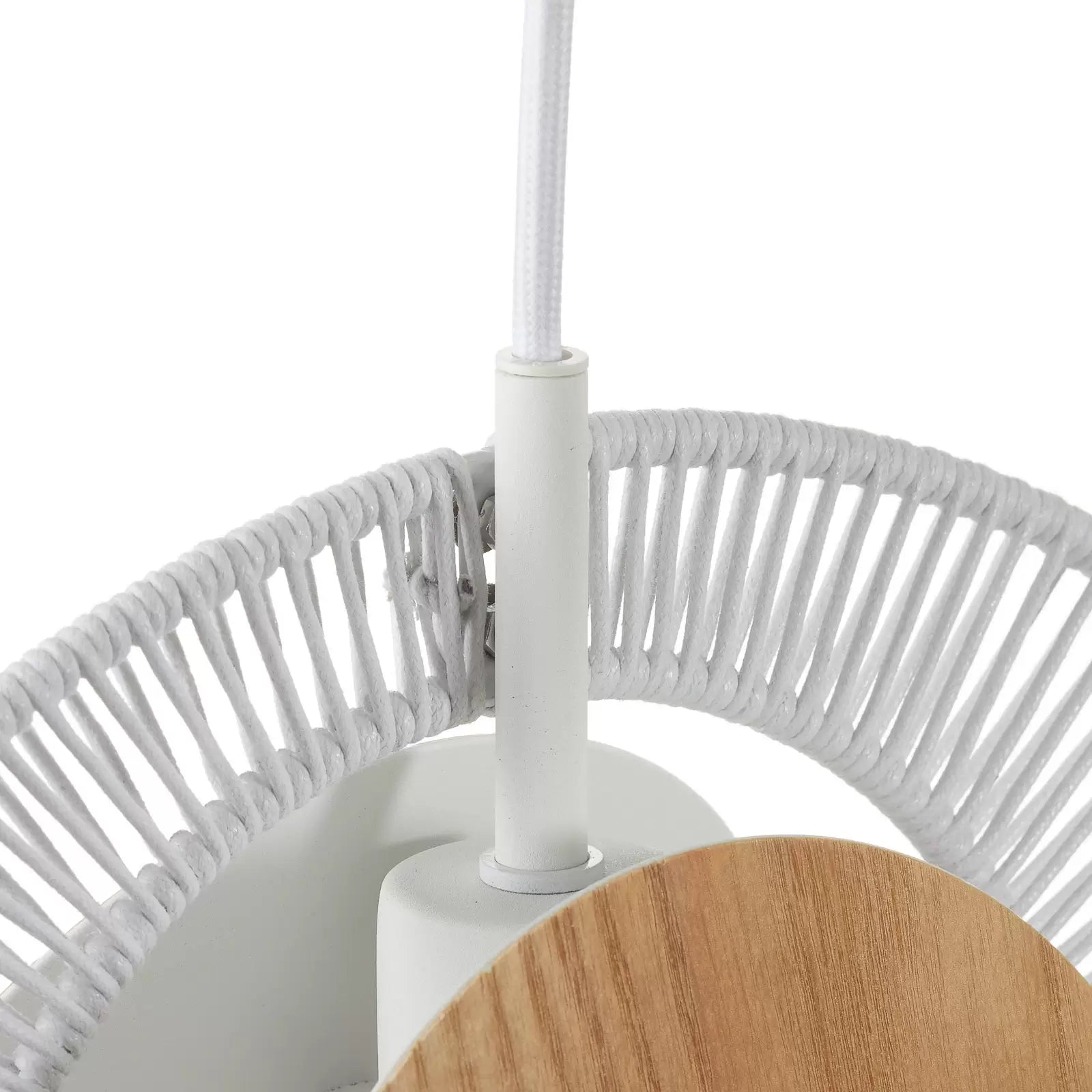 Hanging Lampe Auster weiß