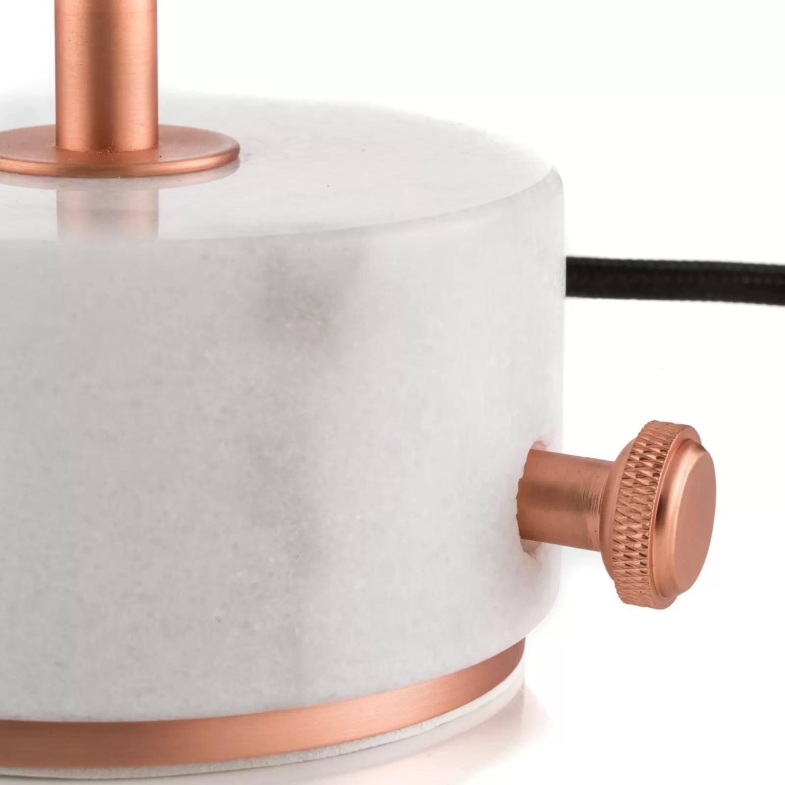 Tafellamp CHANPEN DIAMANT beige met koperen voet