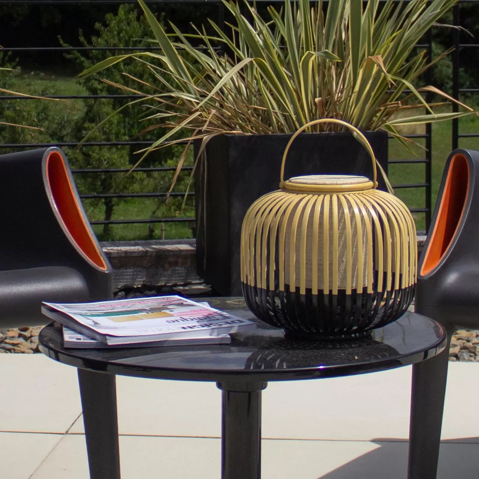 Draagbare lamp TAKE A WAY zwart