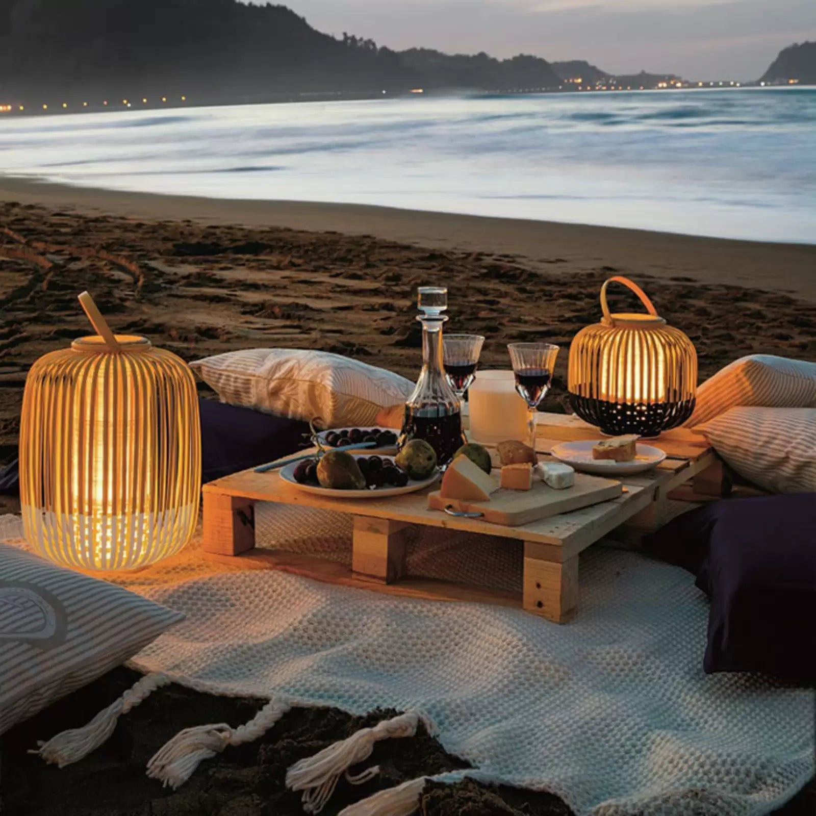 Draagbare lamp TAKE A WAY zwart