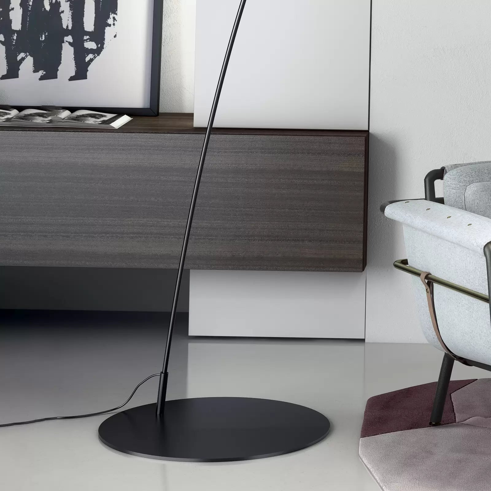 CARPA black arc floor lamp