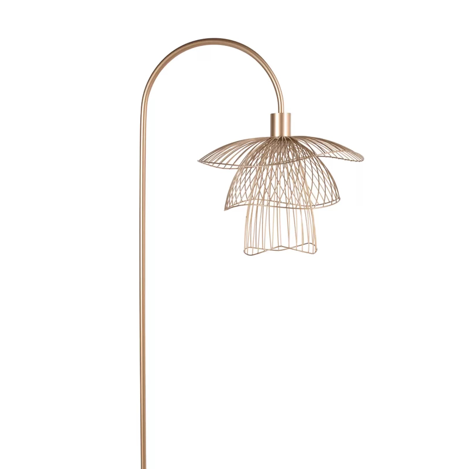 Vloerlamp PAPILLON champagnegoud