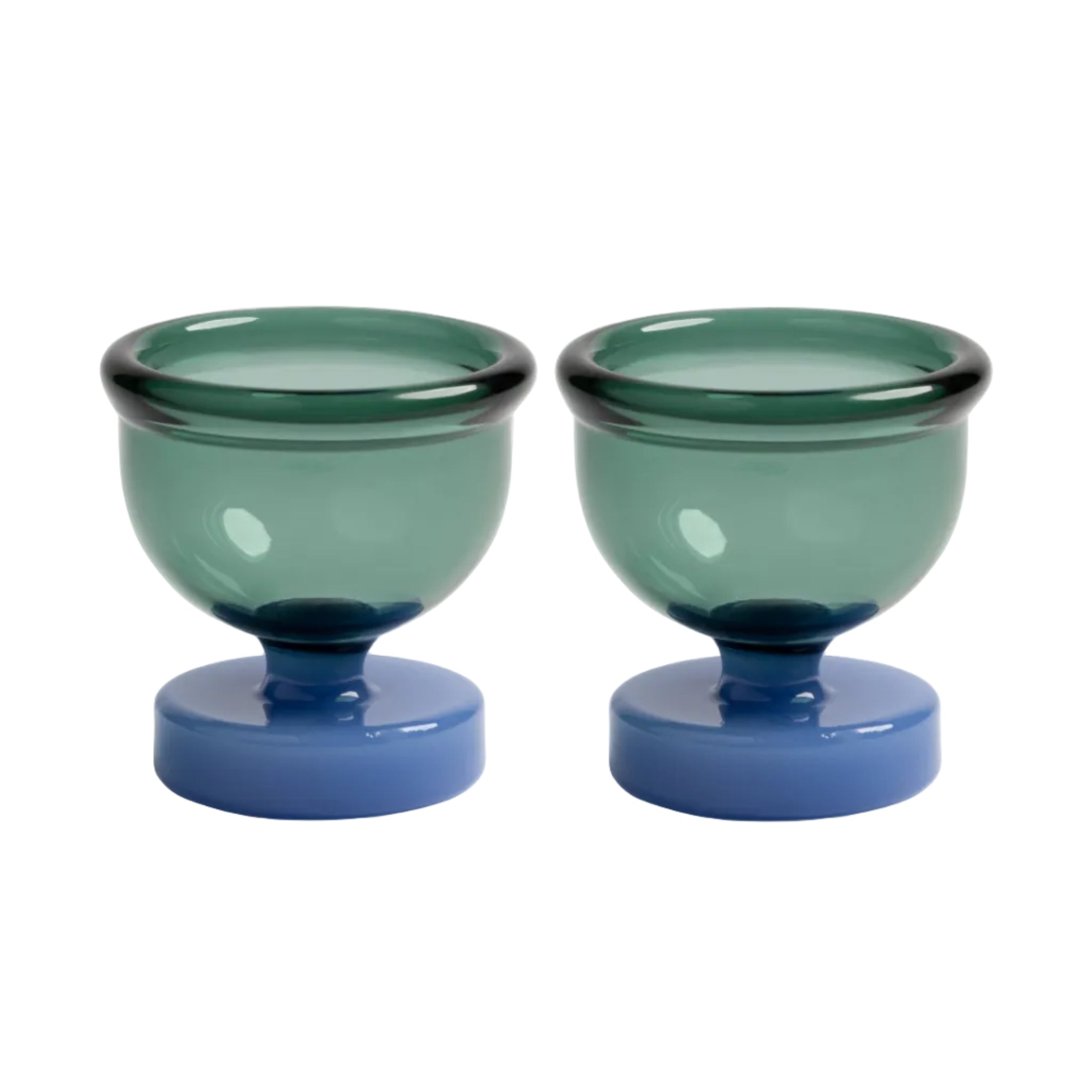 CANTINE green and blue egg cups