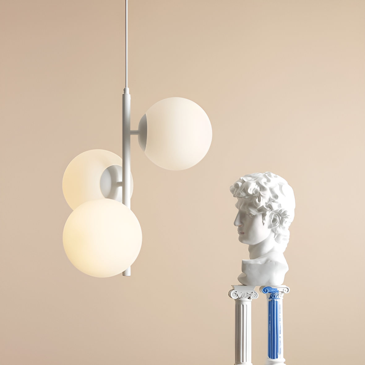 Hanglamp FINN TRIO wit