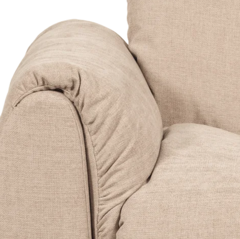 Modulaire bank BAGGY - linker element zandkleurig