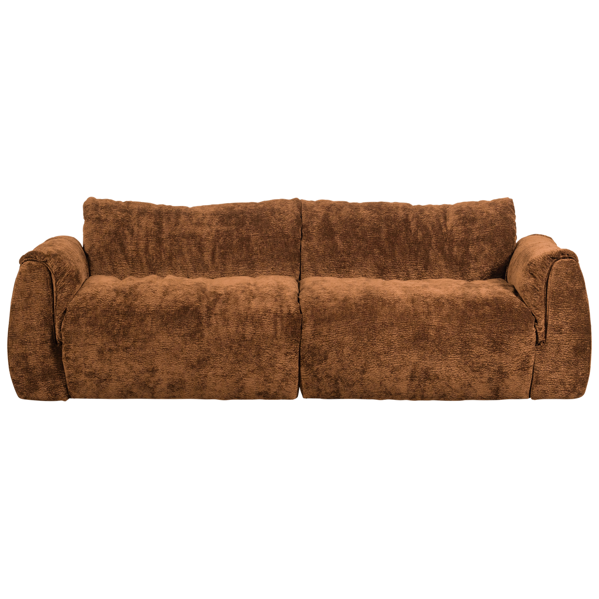 Sofa 2-osobowa BAGGY szenil 3D średni brąz – ujęcie 2