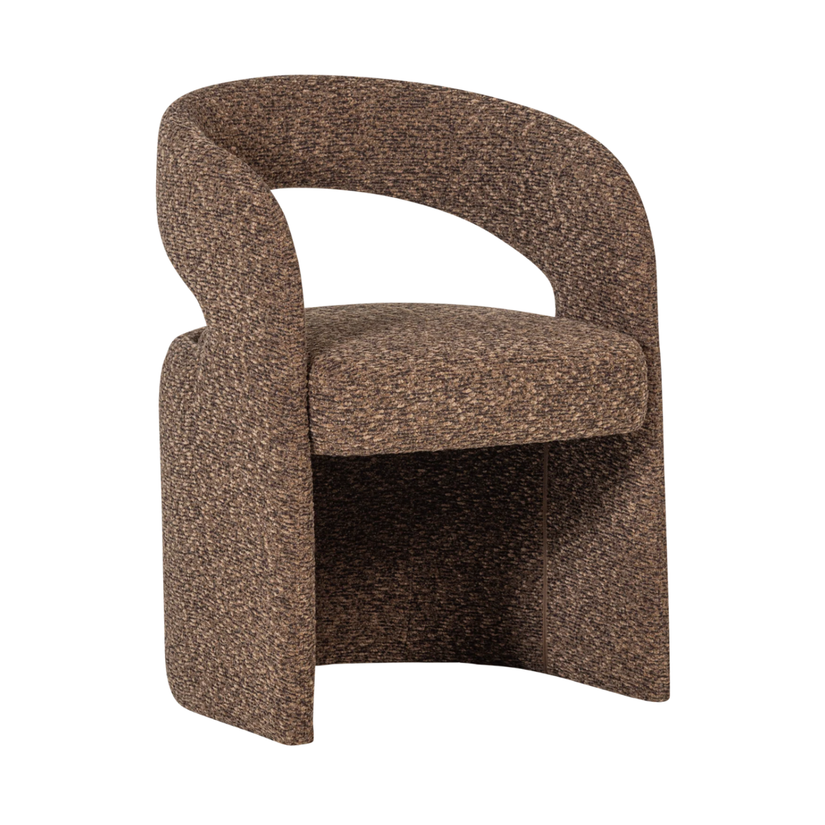 Stoel LANOR bruin boucle