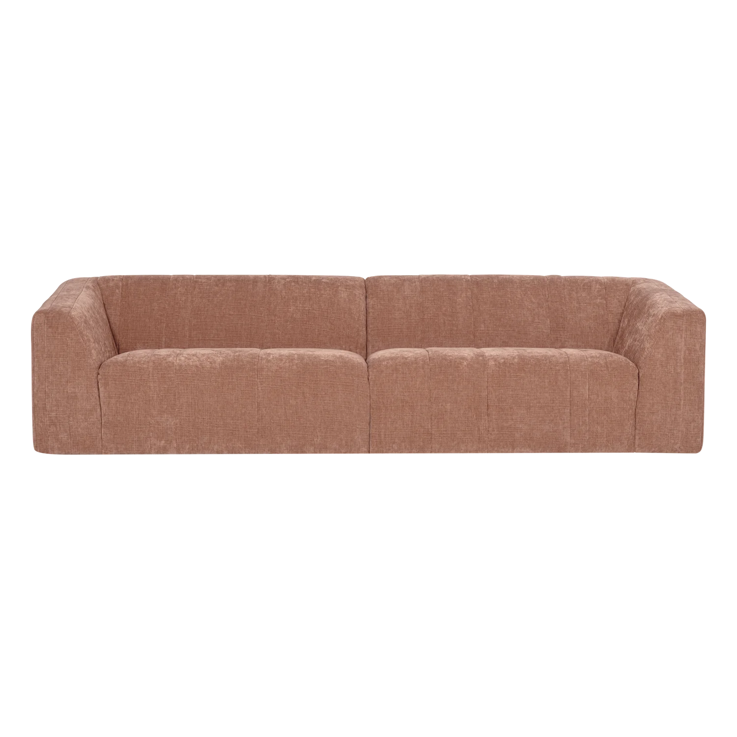 Sofa voor 4 personen OMAIRE roze chenille